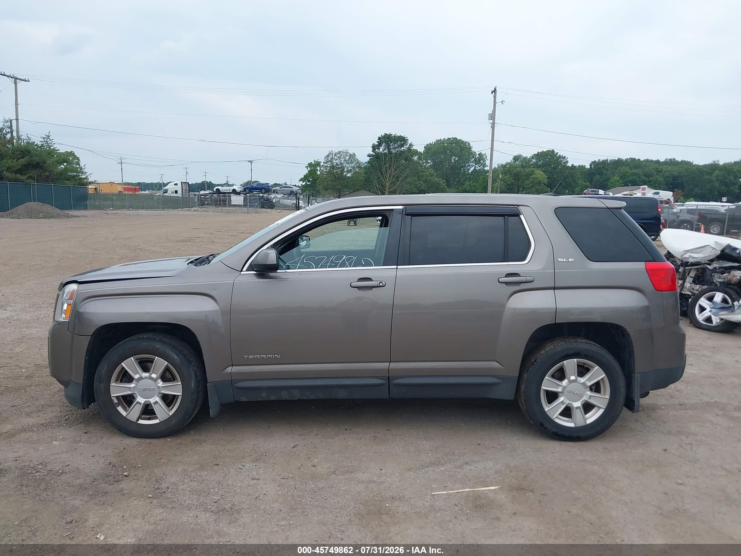 2012 Gmc Terrain Sle-1 Gray vin: 2GKALMEK7C6123629