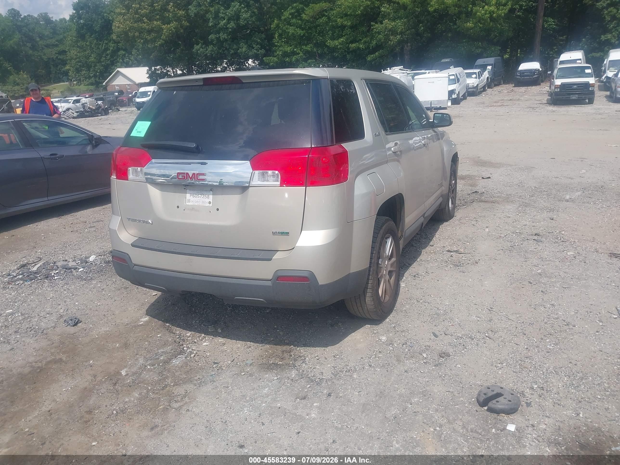 2012 Gmc Terrain Sle-1 Gold vin: 2GKALMEK7C6131228