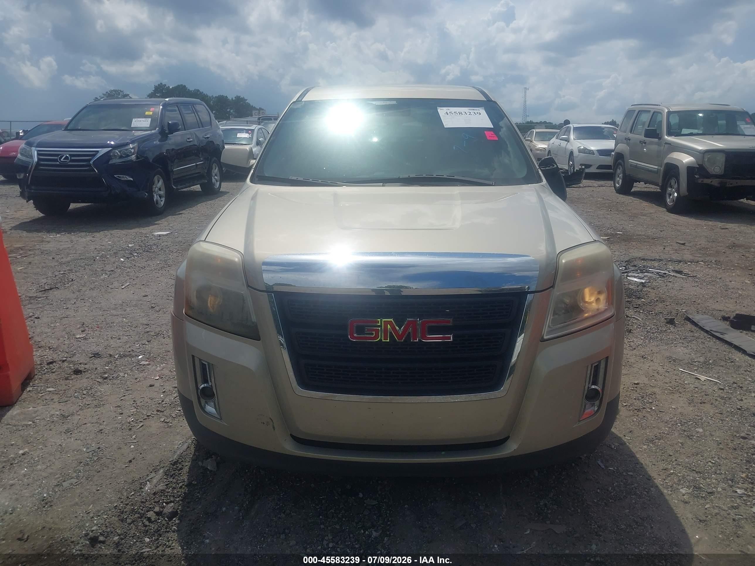 2012 Gmc Terrain Sle-1 Gold vin: 2GKALMEK7C6131228