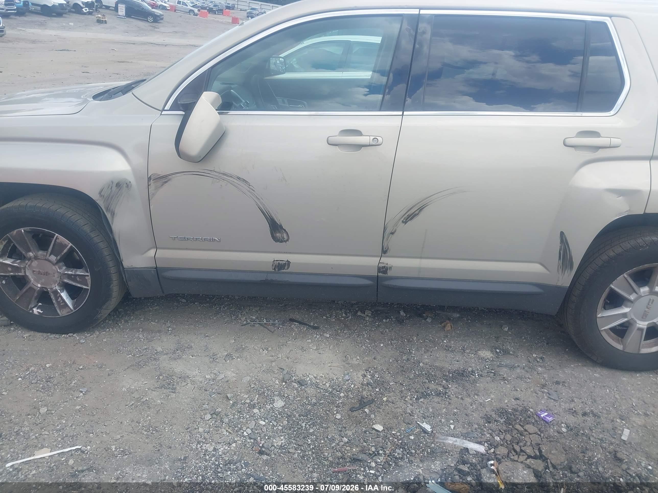 2012 Gmc Terrain Sle-1 Gold vin: 2GKALMEK7C6131228