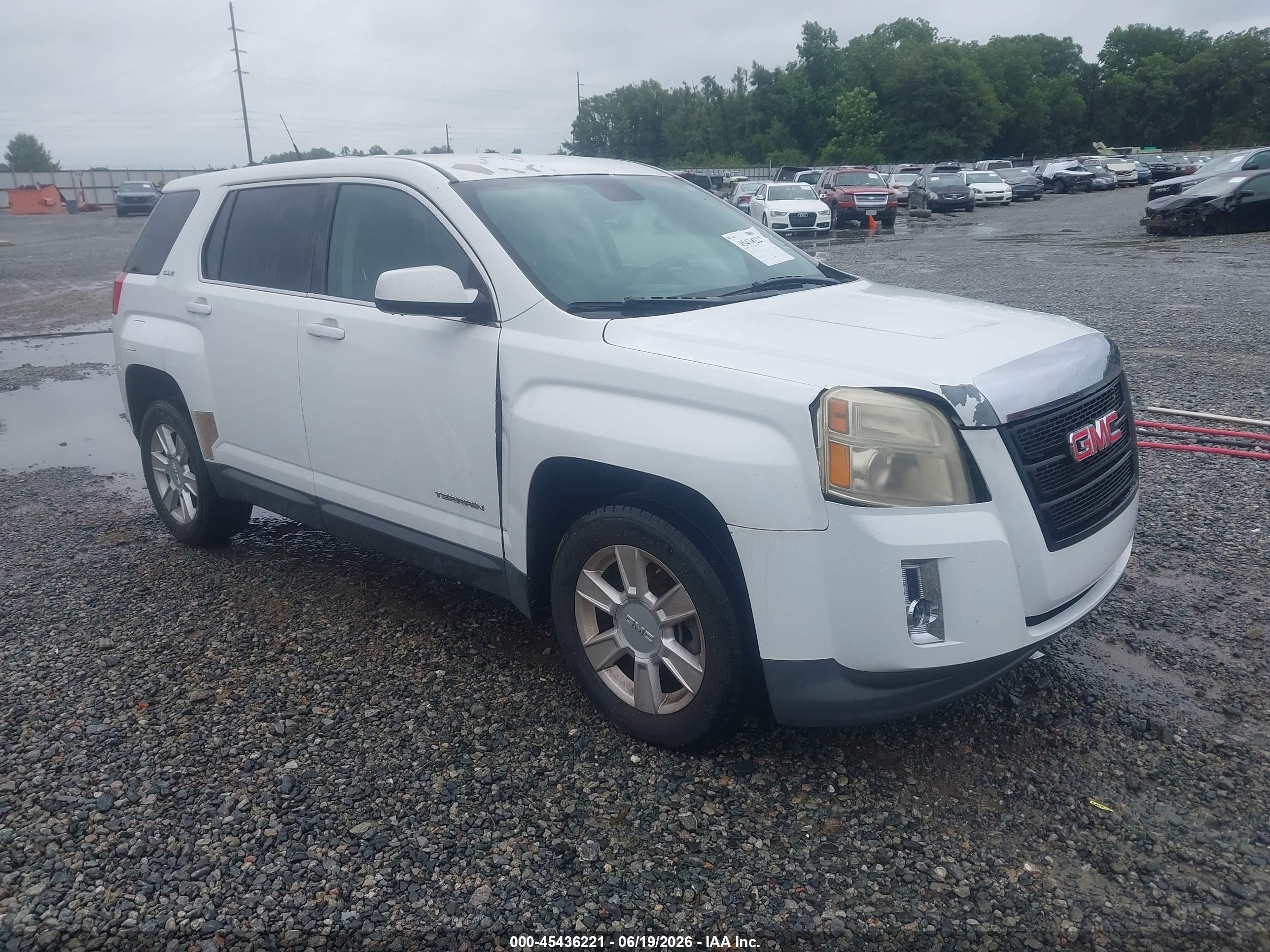 2012 Gmc Terrain Sle-1 White vin: 2GKALMEK7C6326925