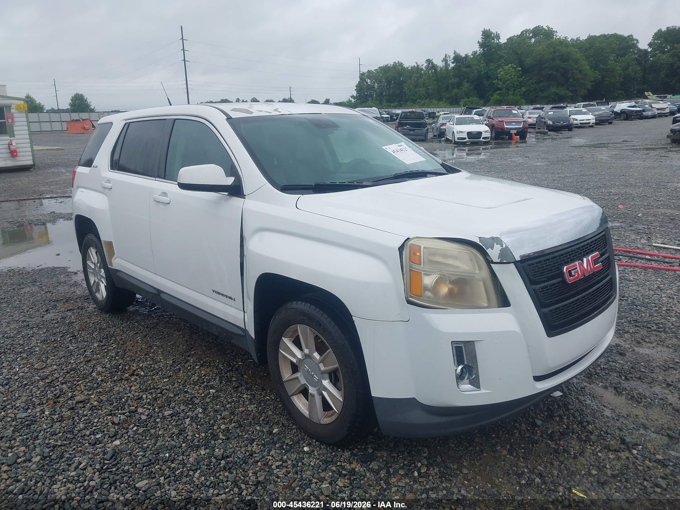 2012 Gmc Terrain Sle-1 White vin: 2GKALMEK7C6326925