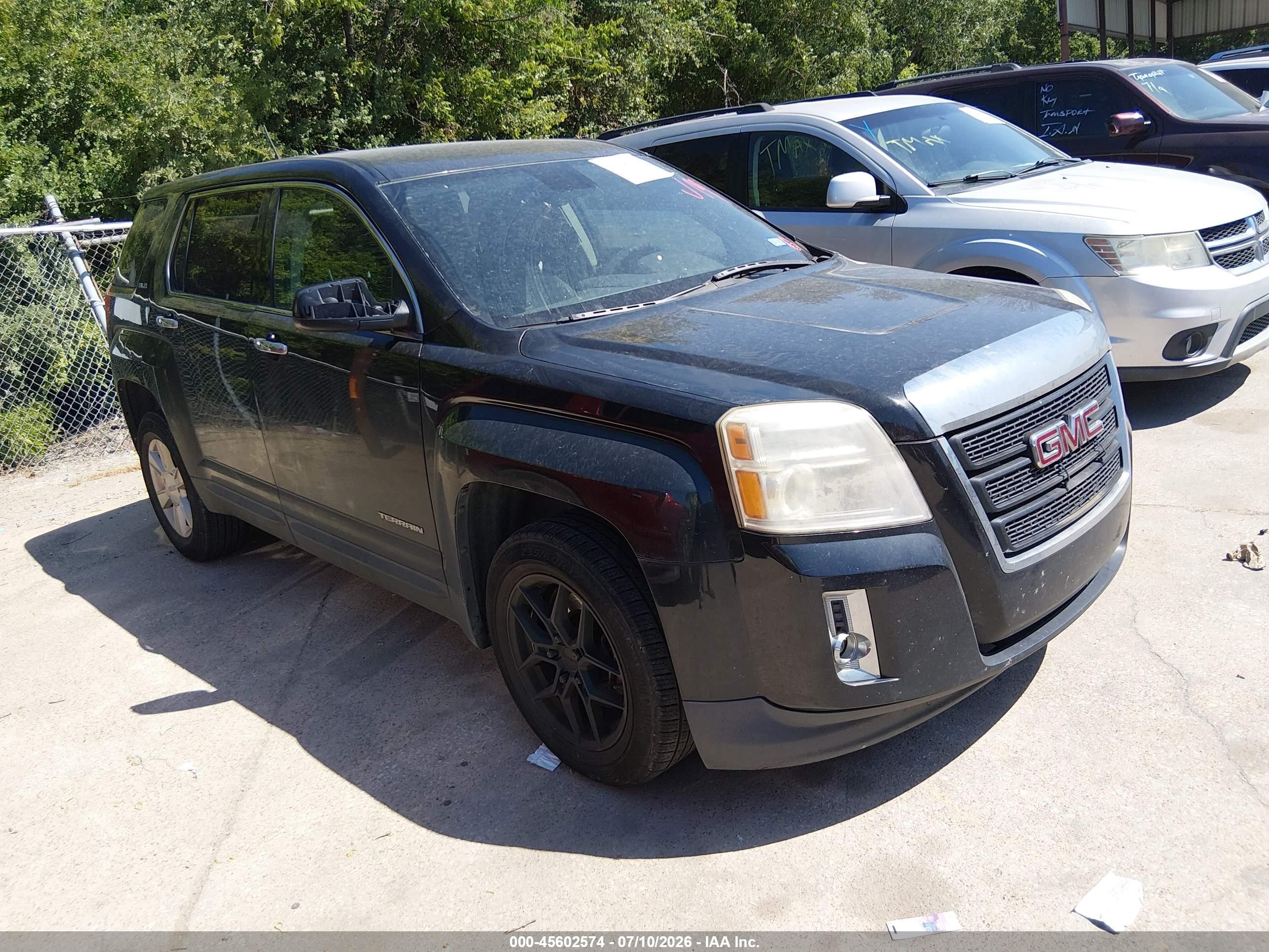 2013 Gmc Terrain Sle-1 Black vin: 2GKALMEK7D6179748