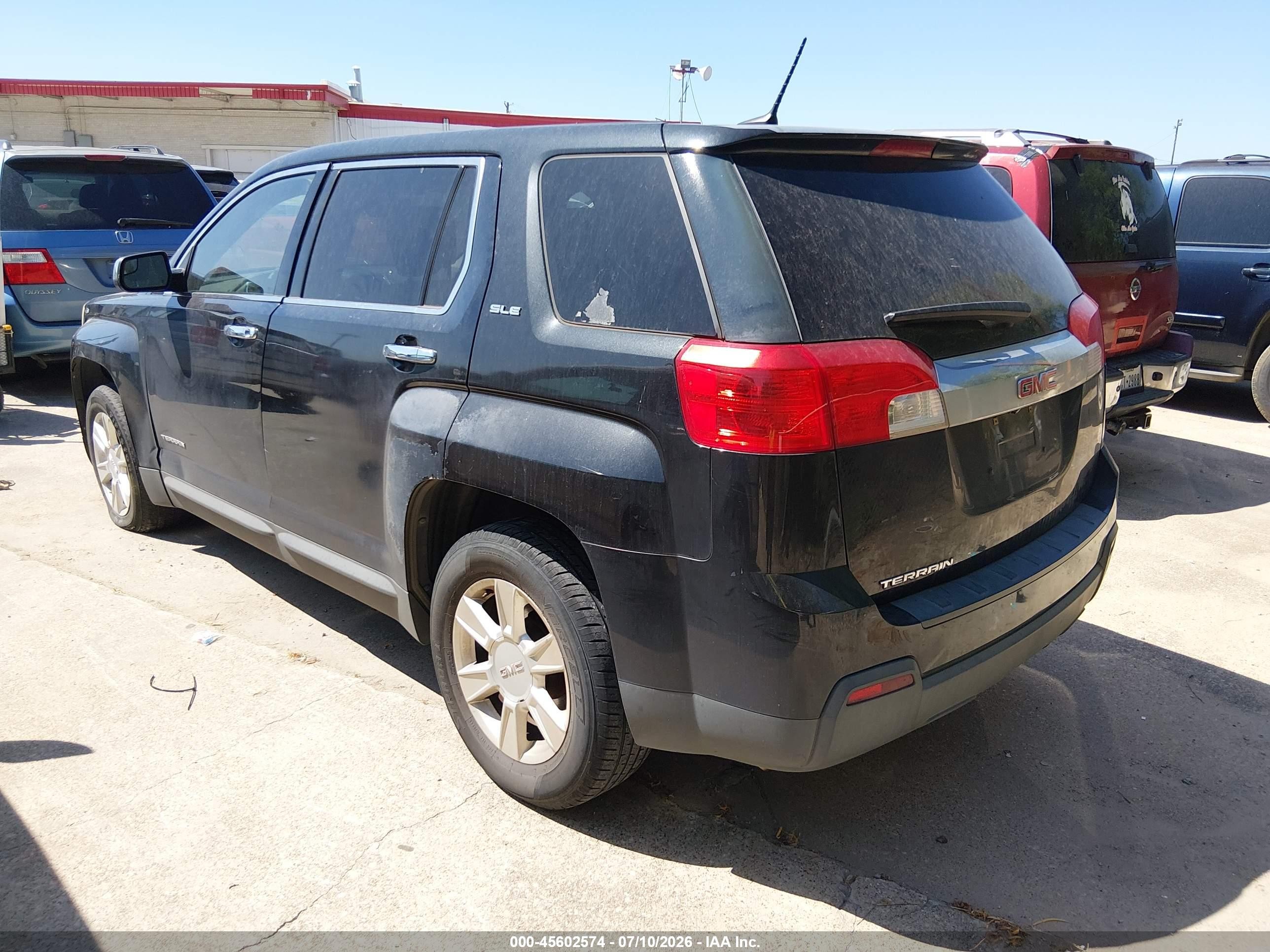 2013 Gmc Terrain Sle-1 Black vin: 2GKALMEK7D6179748