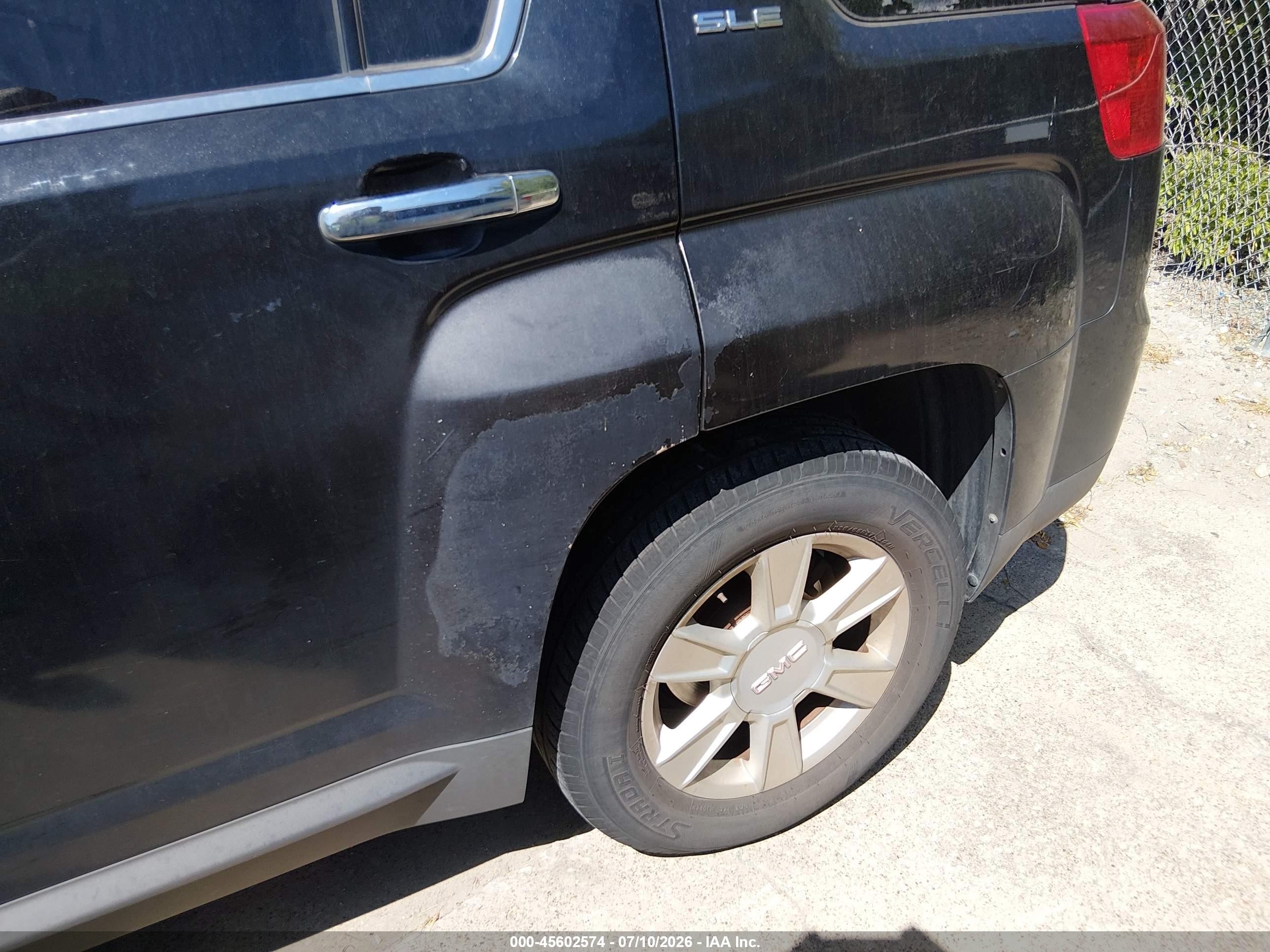 2013 Gmc Terrain Sle-1 Black vin: 2GKALMEK7D6179748