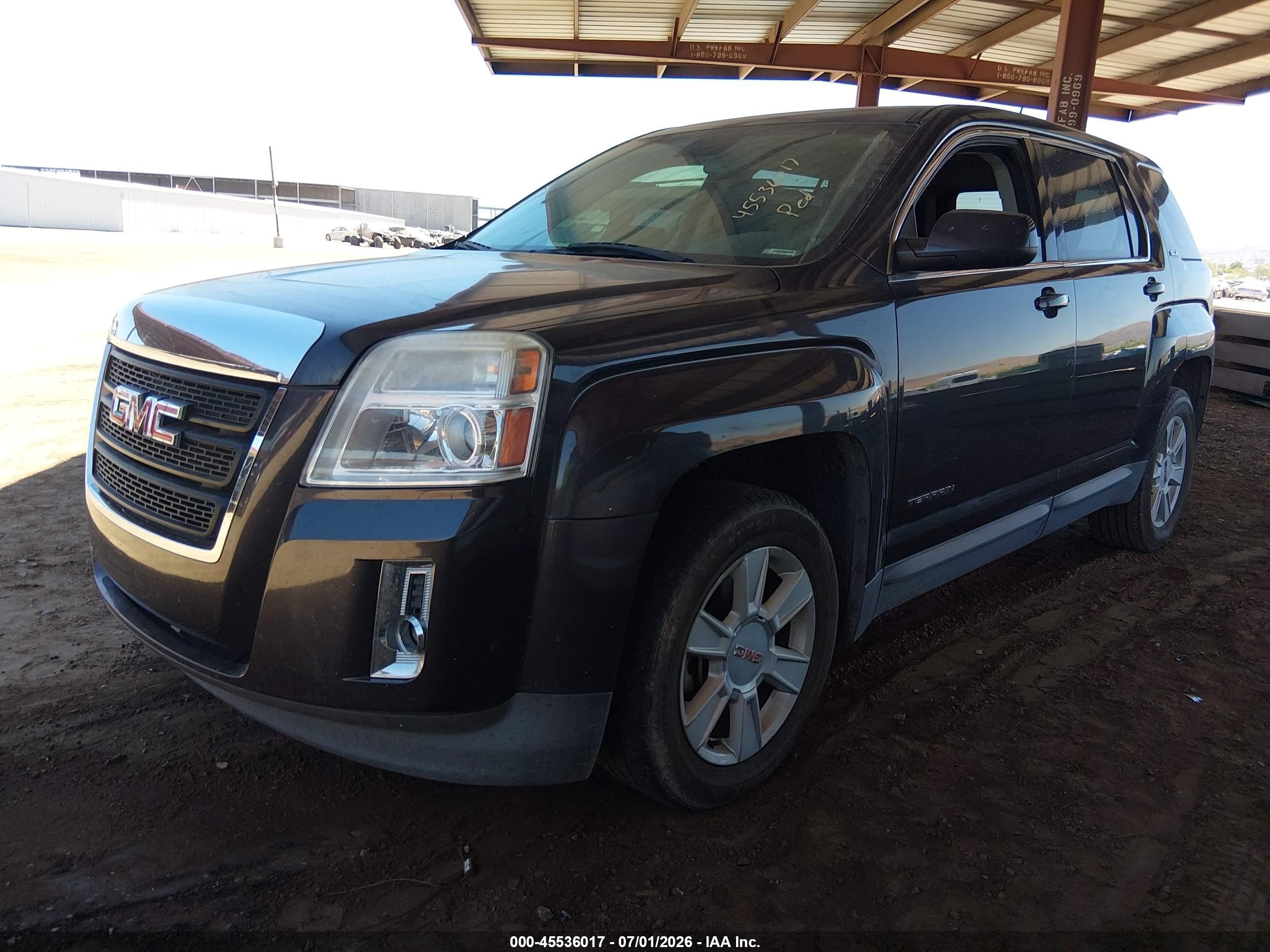 2013 Gmc Terrain Sle-1 Gray vin: 2GKALMEK7D6266789