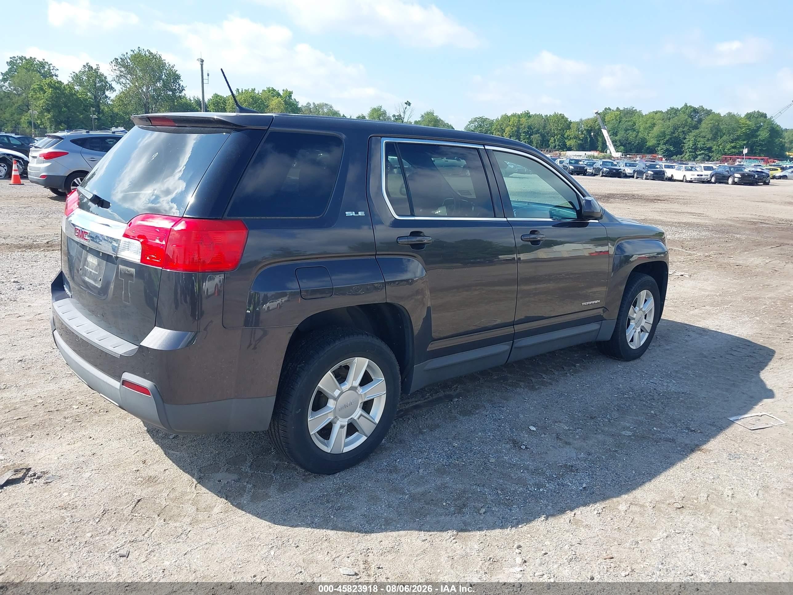 2013 Gmc Terrain Sle-1 Gray vin: 2GKALMEK7D6320432