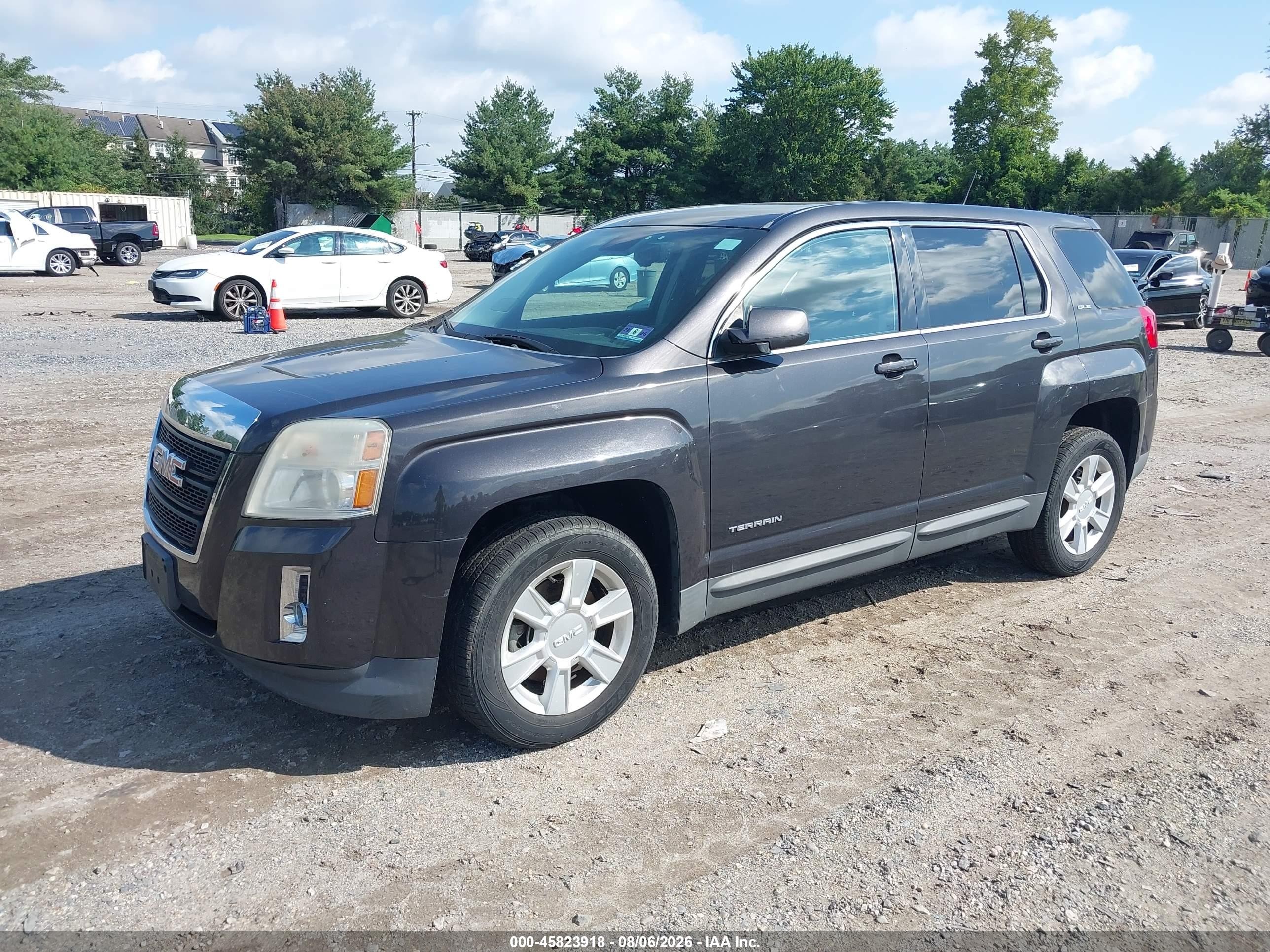 2013 Gmc Terrain Sle-1 Gray vin: 2GKALMEK7D6320432