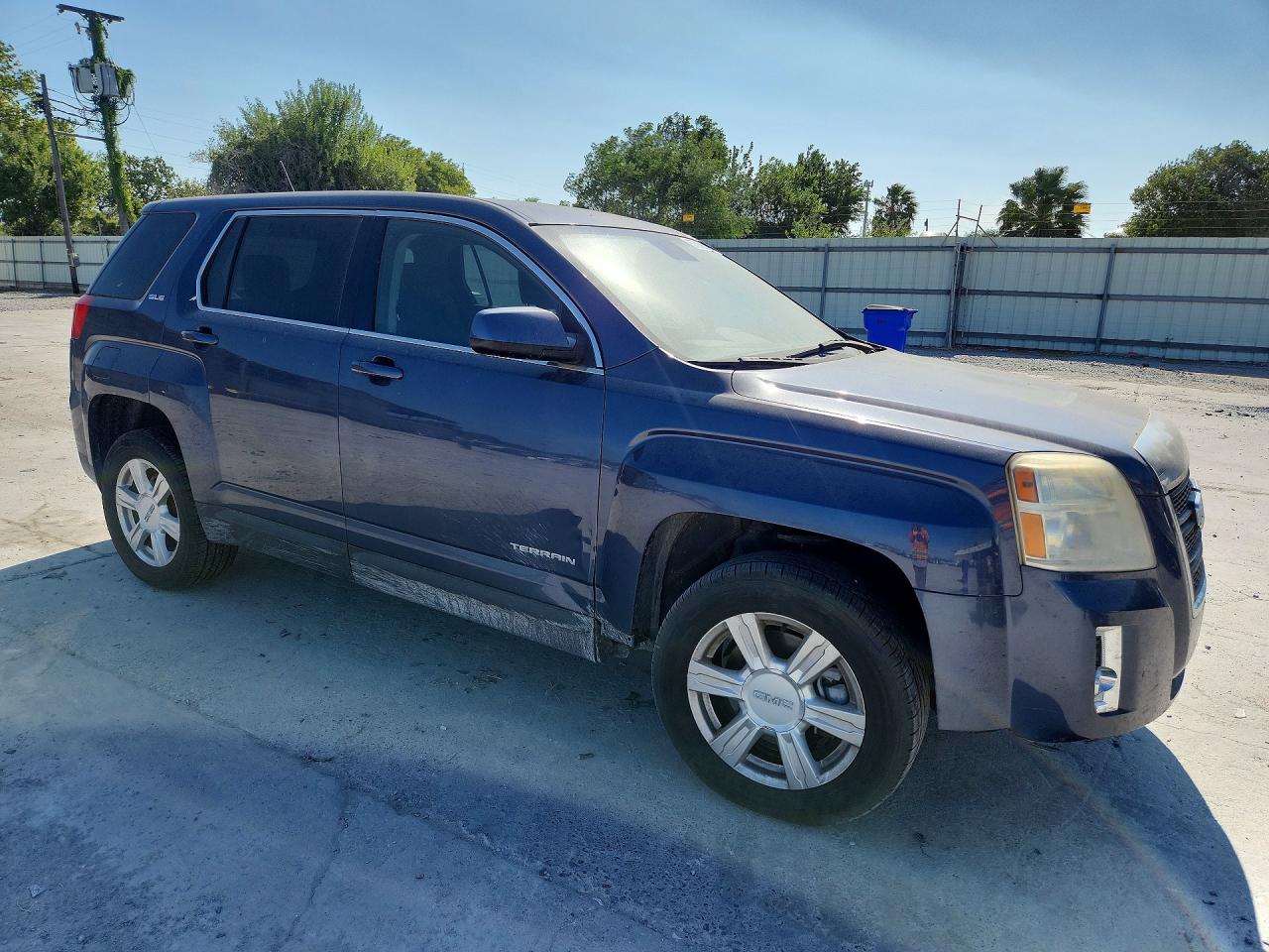2014 Gmc Terrain Sle Blue vin: 2GKALMEK7E6224270
