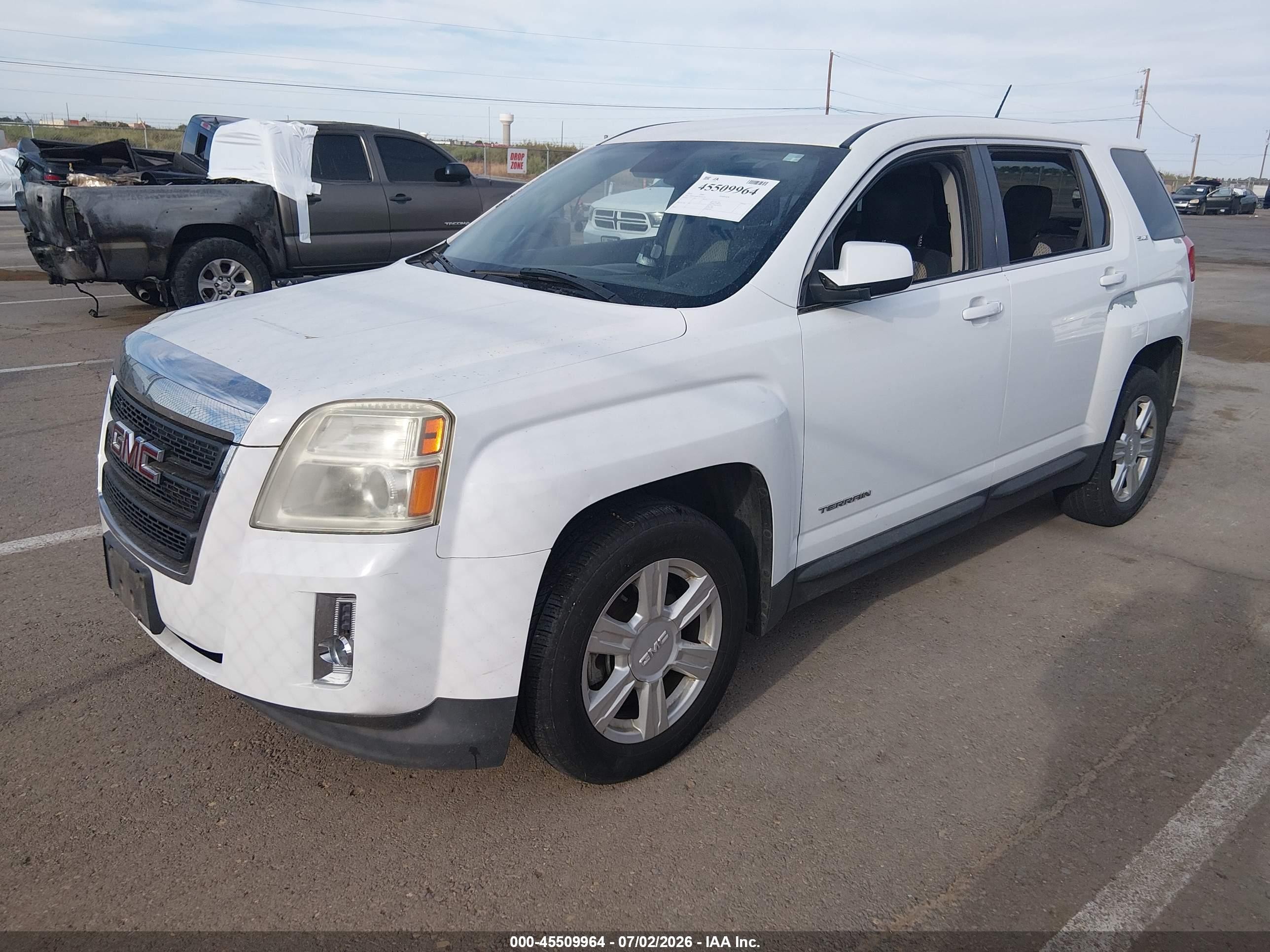 2014 Gmc Terrain Sle-1 White vin: 2GKALMEK7E6343176
