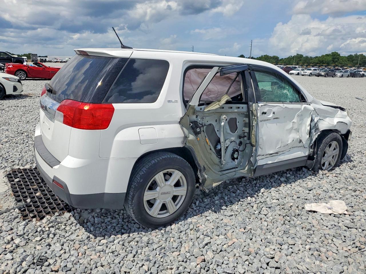 2014 Gmc Terrain Sle White vin: 2GKALMEK7E6378591