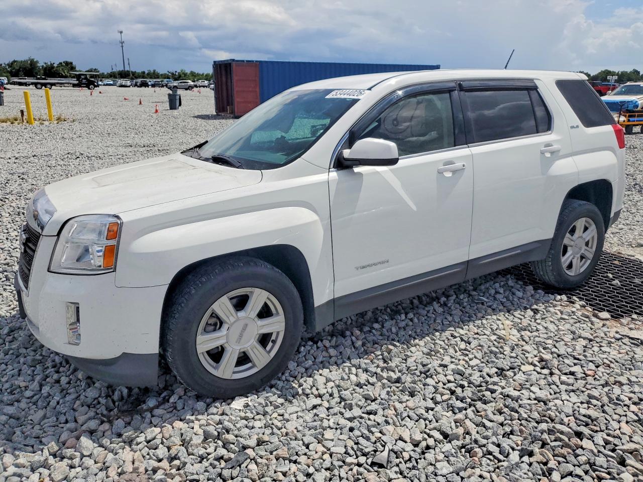 2014 Gmc Terrain Sle White vin: 2GKALMEK7E6378591