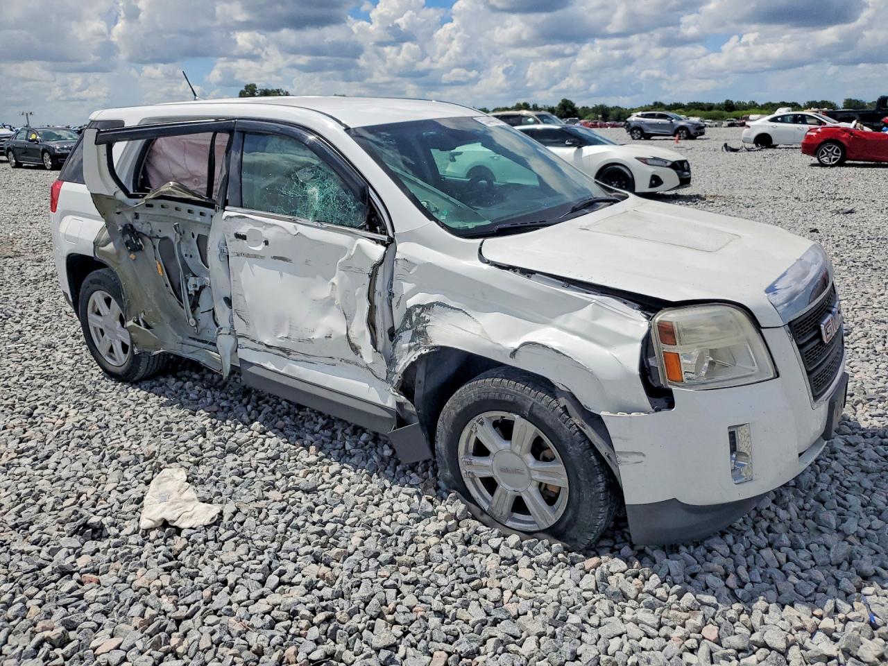 2014 Gmc Terrain Sle White vin: 2GKALMEK7E6378591