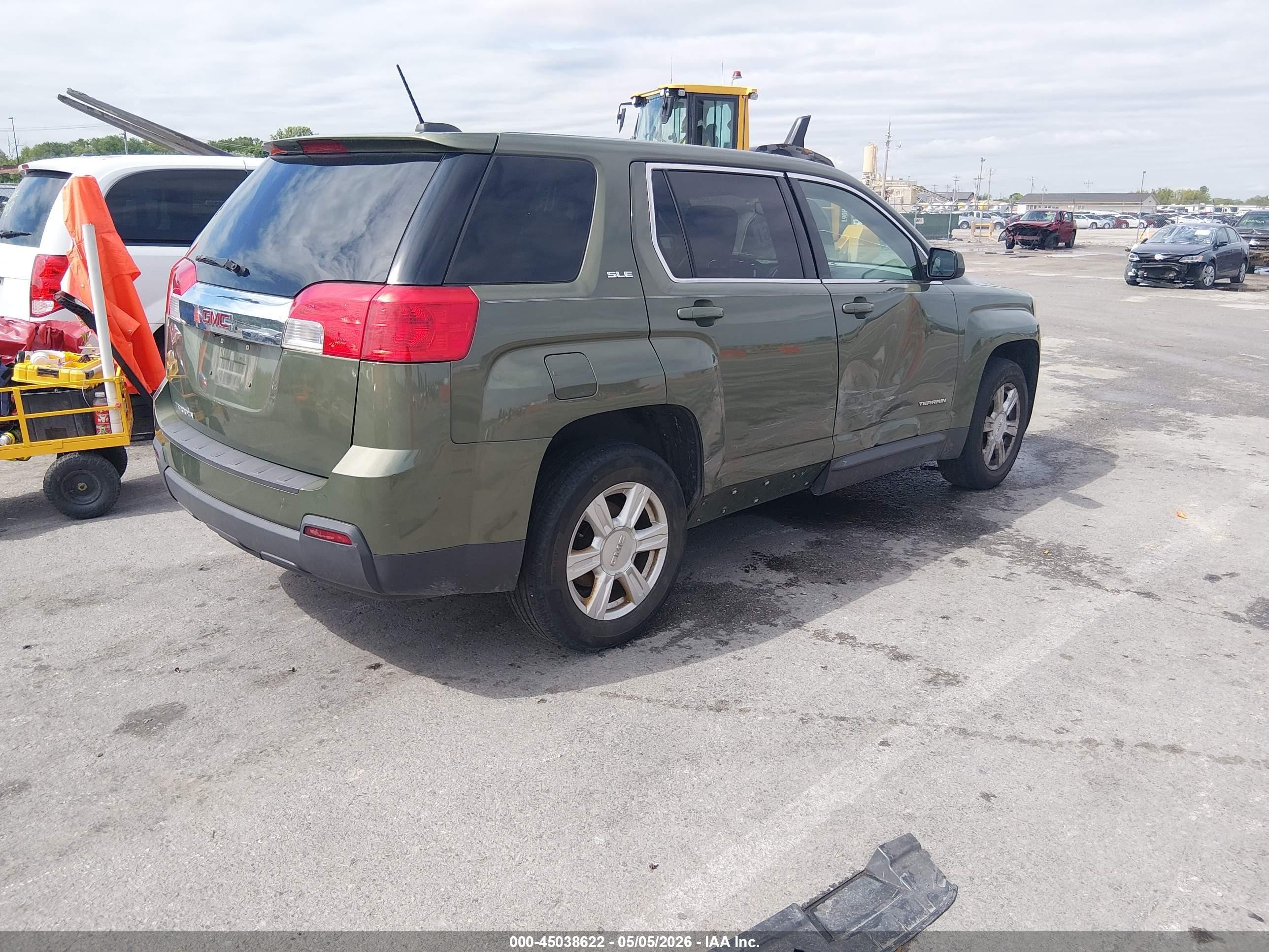 2015 Gmc Terrain Sle-1 Green vin: 2GKALMEK7F6118676