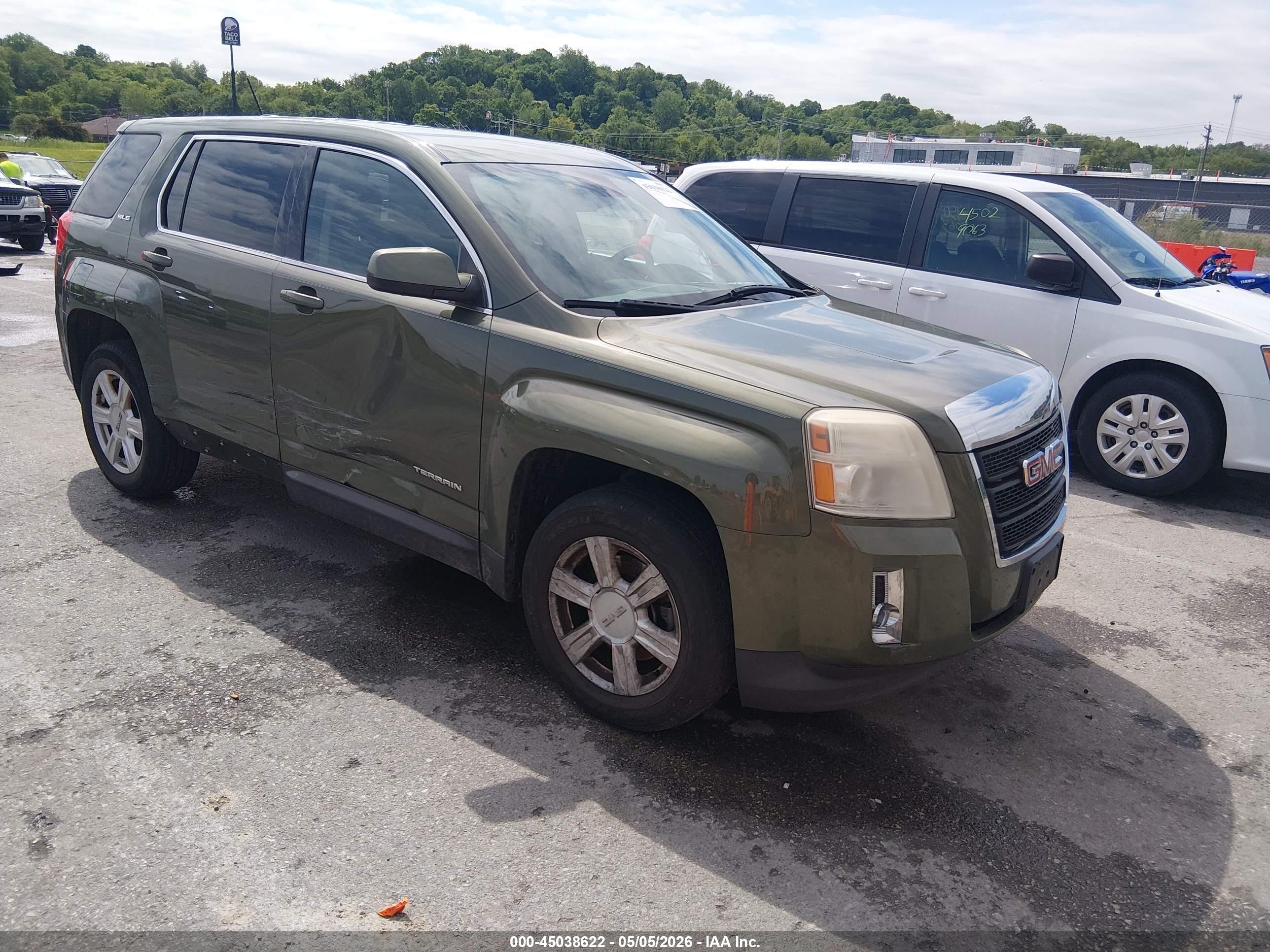 2015 Gmc Terrain Sle-1 Green vin: 2GKALMEK7F6118676
