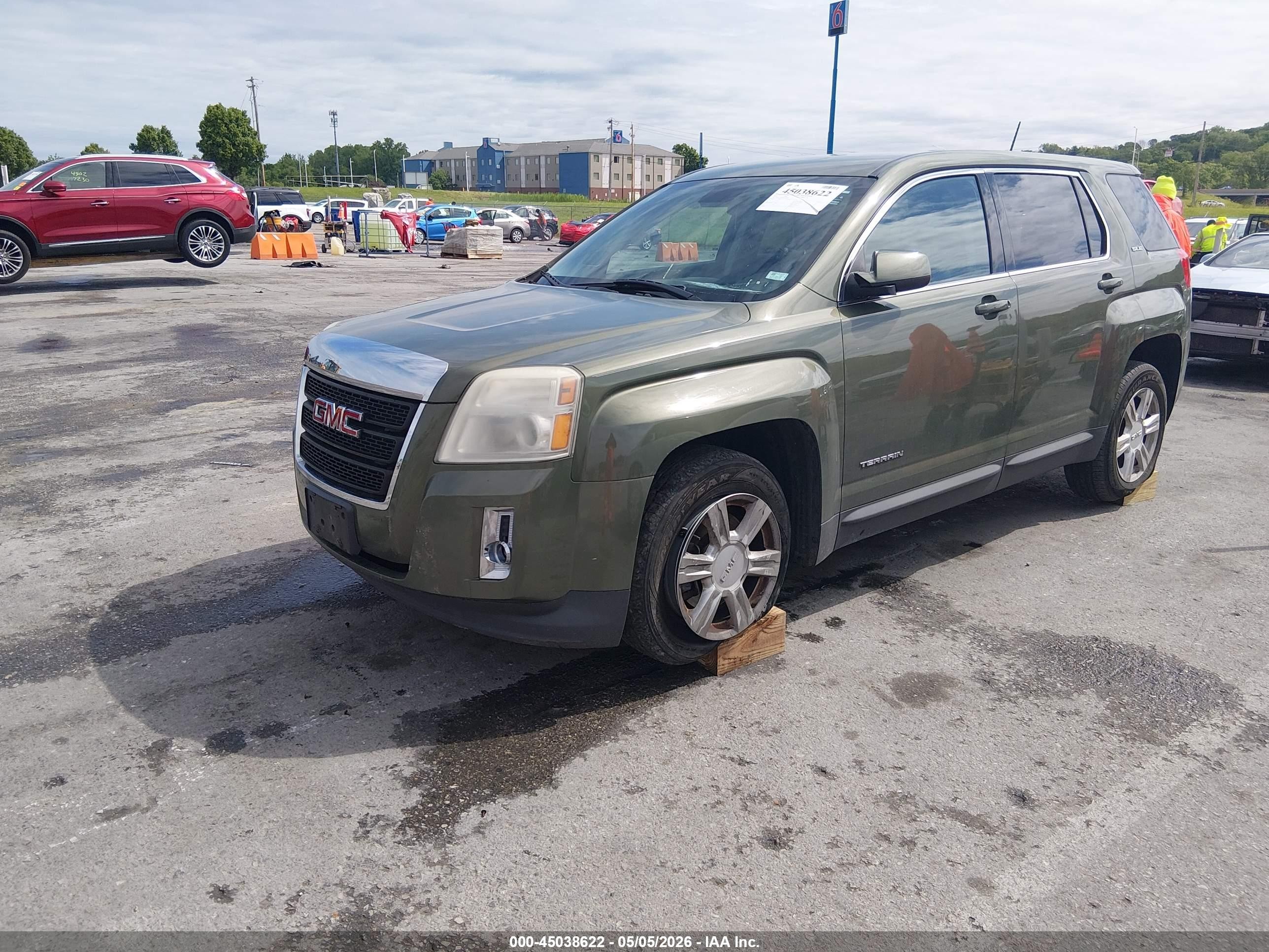 2015 Gmc Terrain Sle-1 Green vin: 2GKALMEK7F6118676