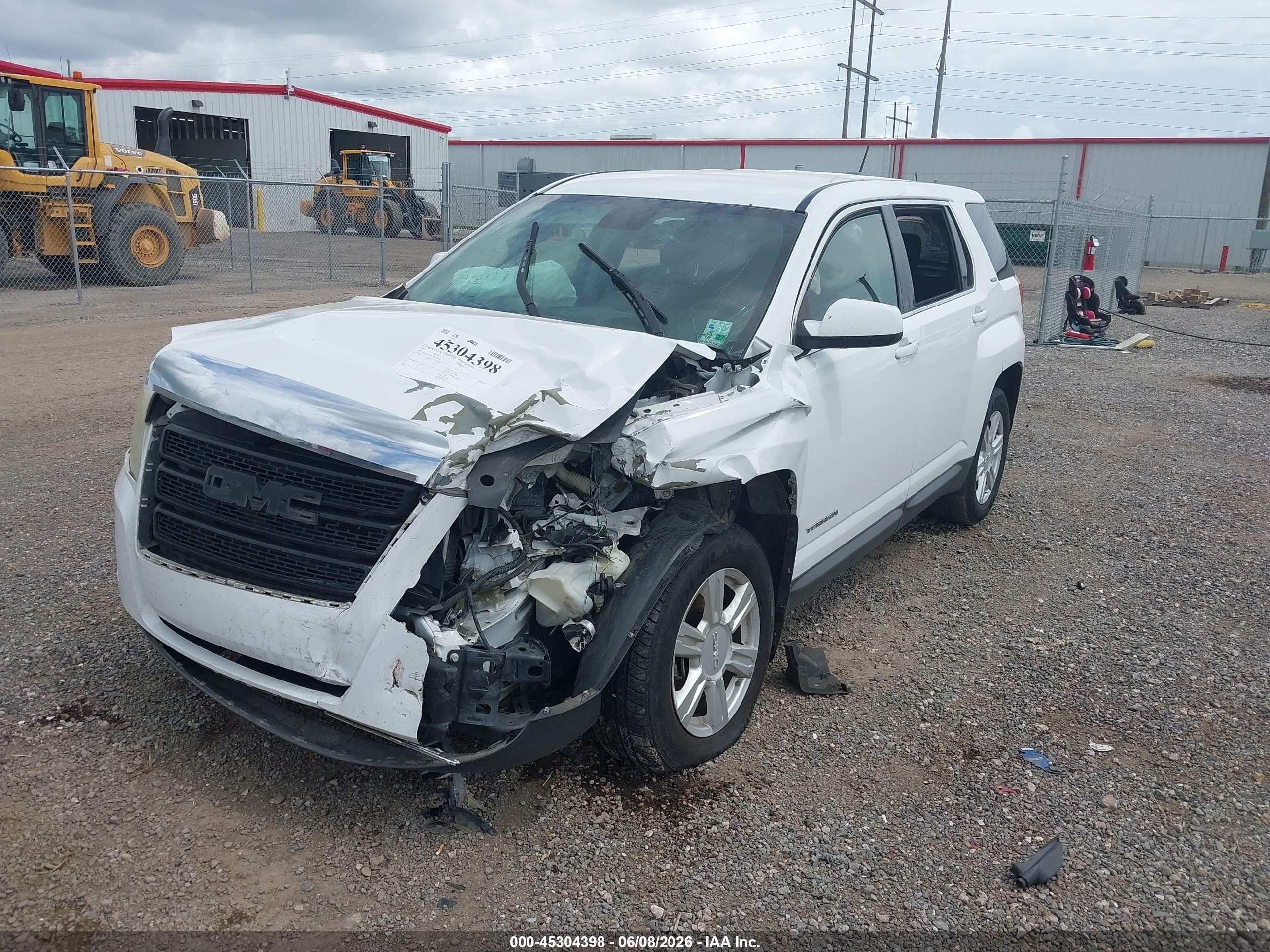 2015 Gmc Terrain Sle-1 White vin: 2GKALMEK7F6162712