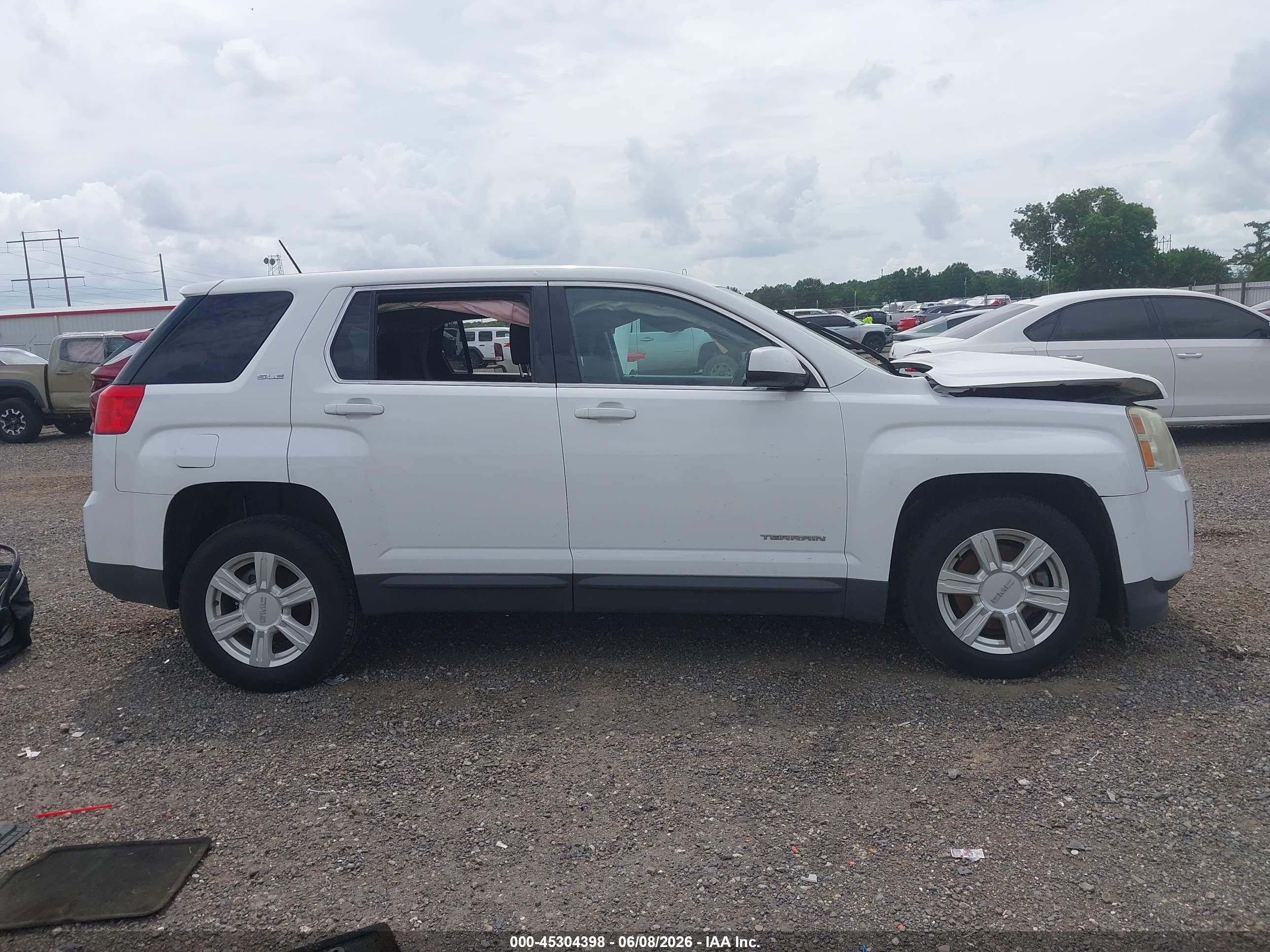 2015 Gmc Terrain Sle-1 White vin: 2GKALMEK7F6162712
