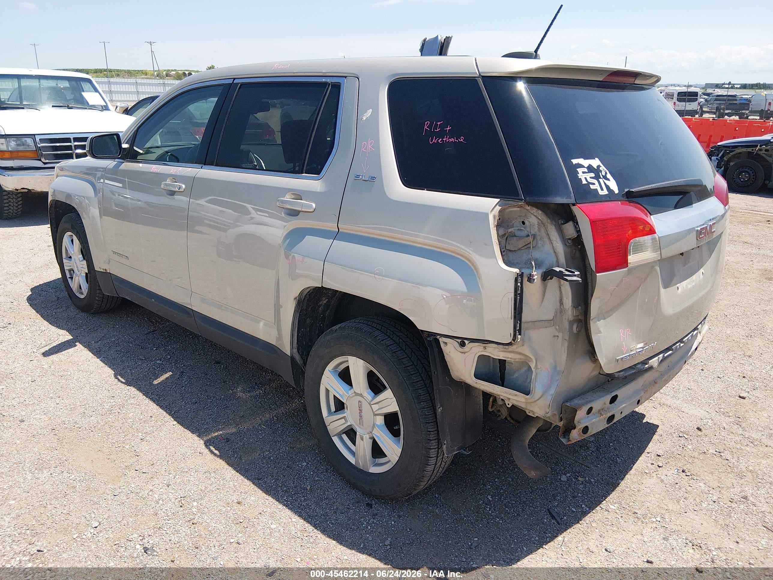 2015 Gmc Terrain Sle-1 Silver vin: 2GKALMEK7F6196231