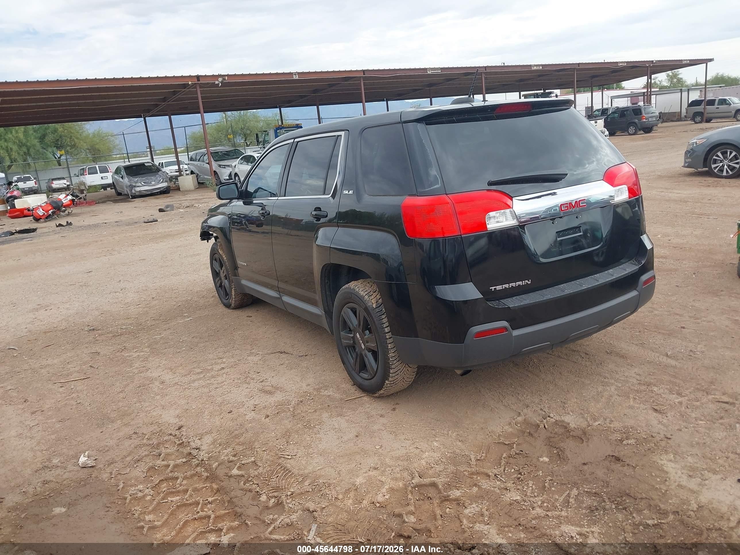 2015 Gmc Terrain Sle-1 Black vin: 2GKALMEK7F6365602