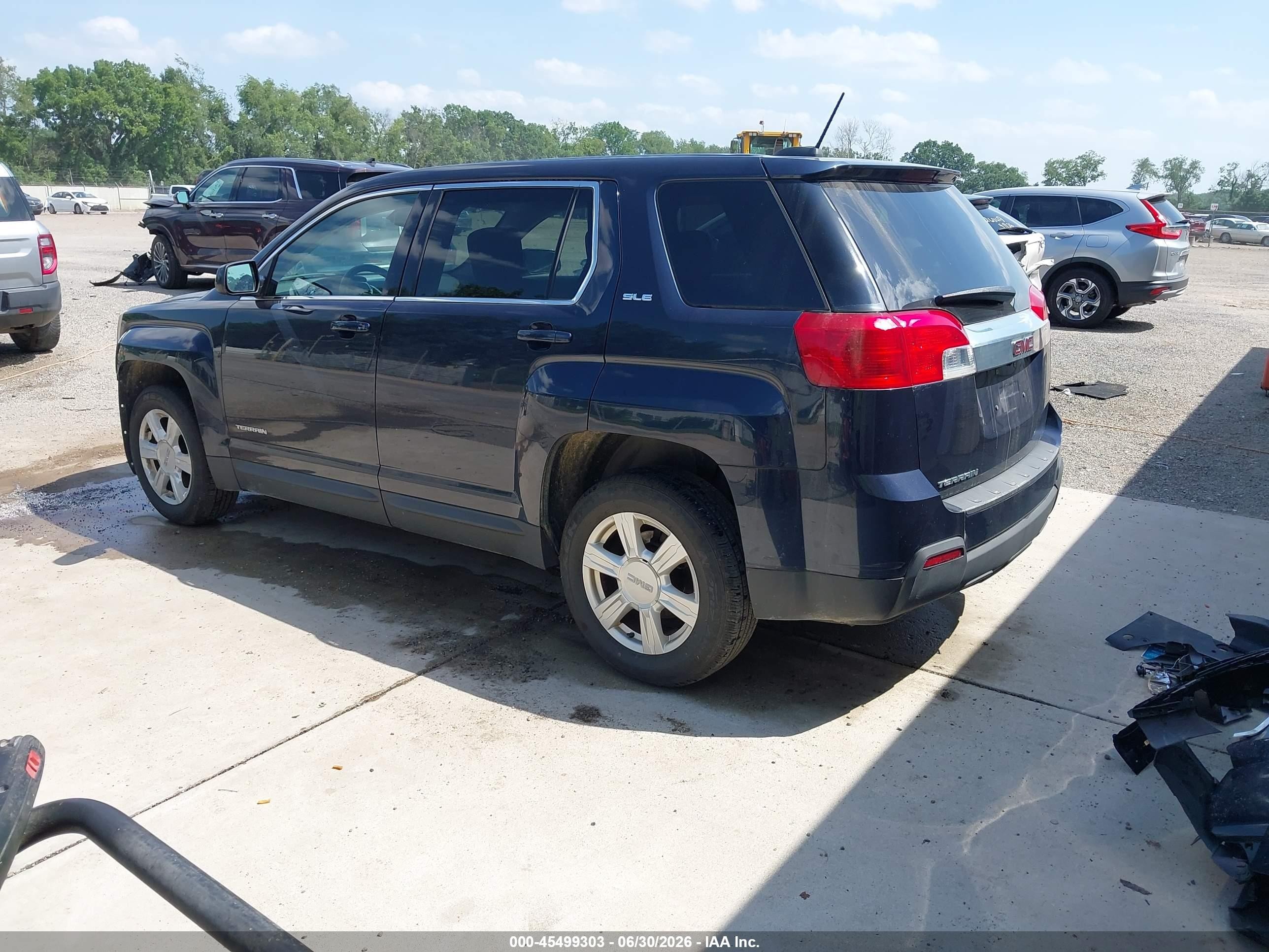 2015 Gmc Terrain Sle-1 Blue vin: 2GKALMEK7F6398714