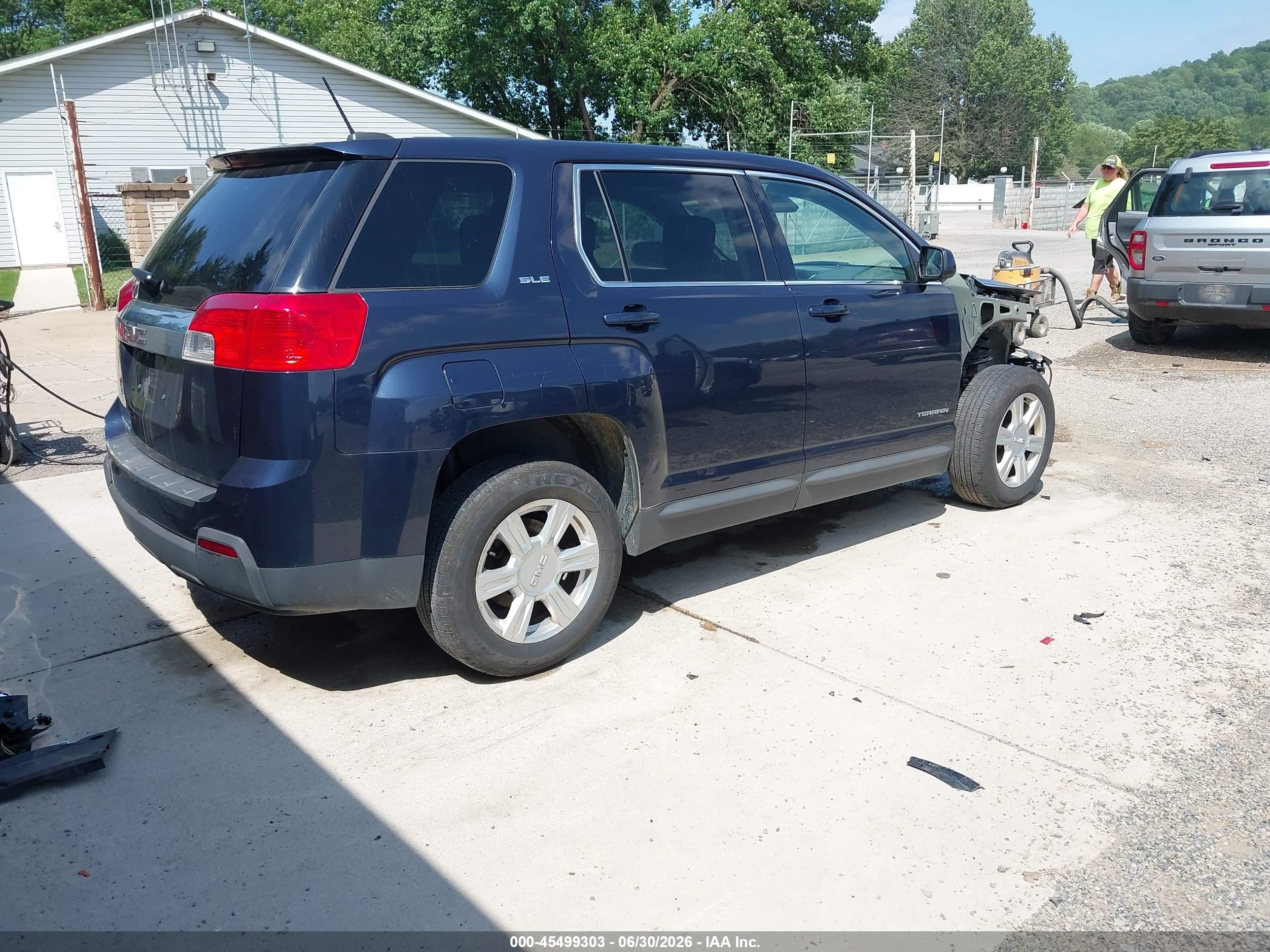 2015 Gmc Terrain Sle-1 Blue vin: 2GKALMEK7F6398714
