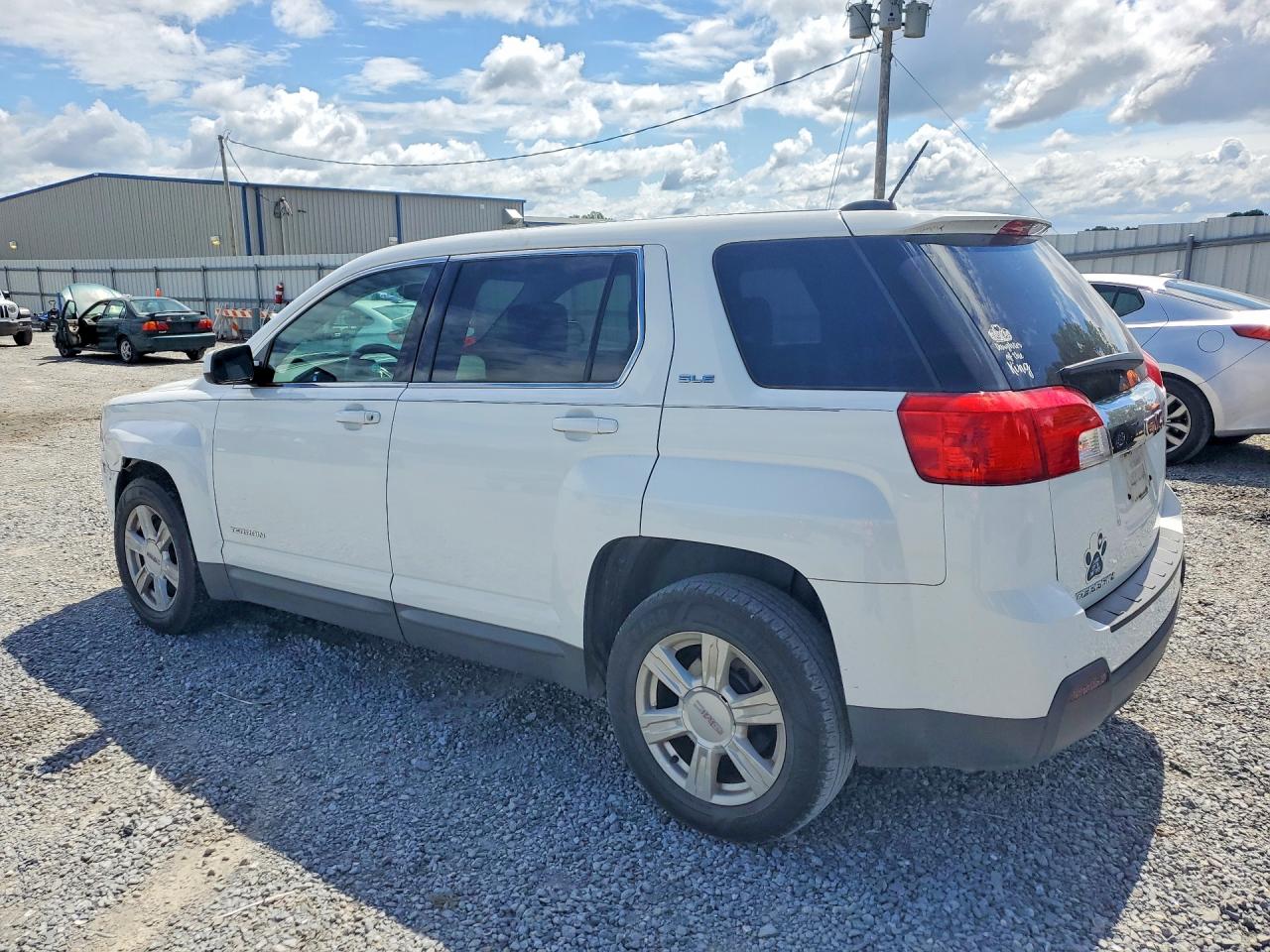 2015 Gmc Terrain Sle White vin: 2GKALMEK7F6428939