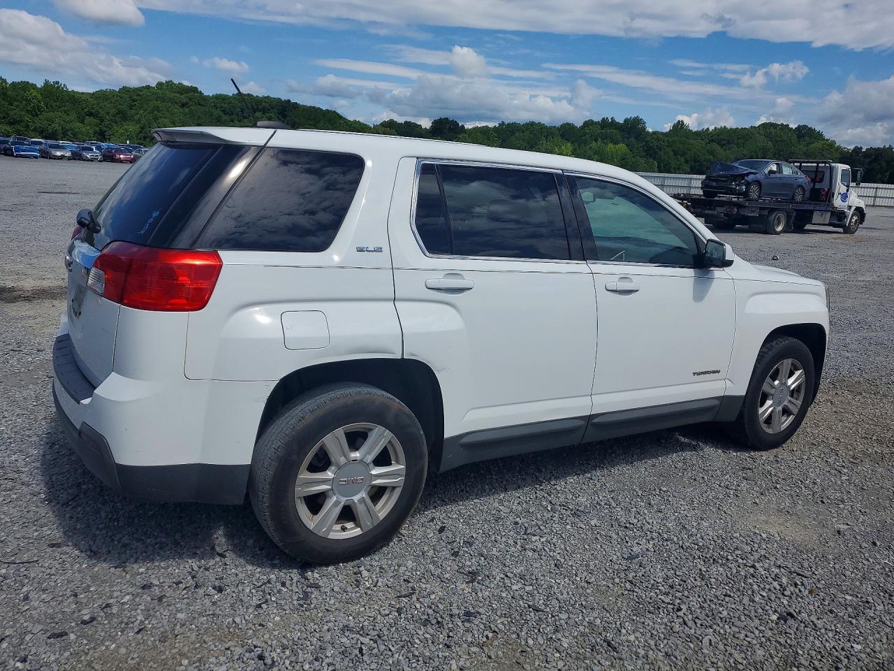 2015 Gmc Terrain Sle White vin: 2GKALMEK7F6428939