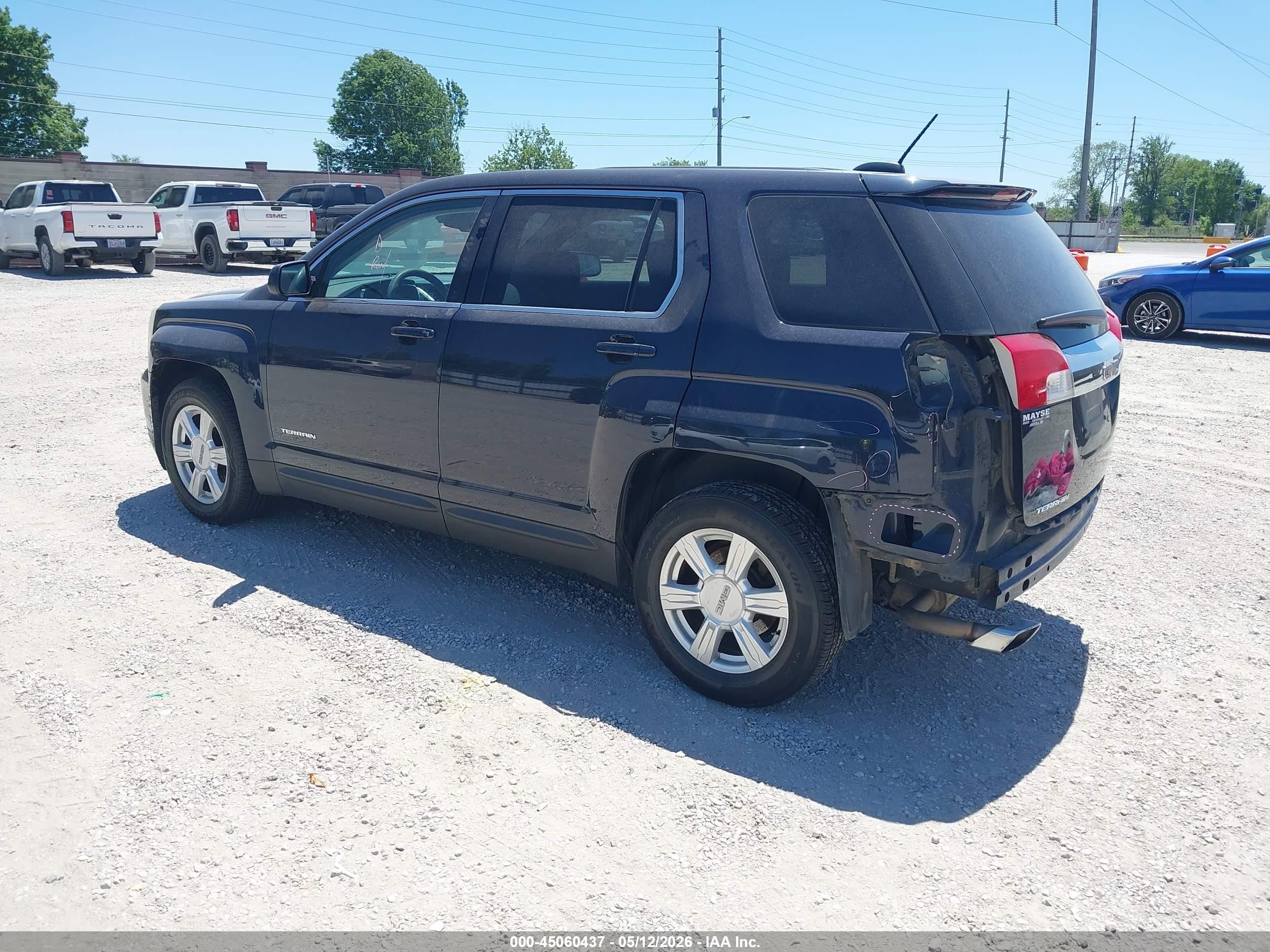 2016 Gmc Terrain Sle-1 Blue vin: 2GKALMEK7G6187448