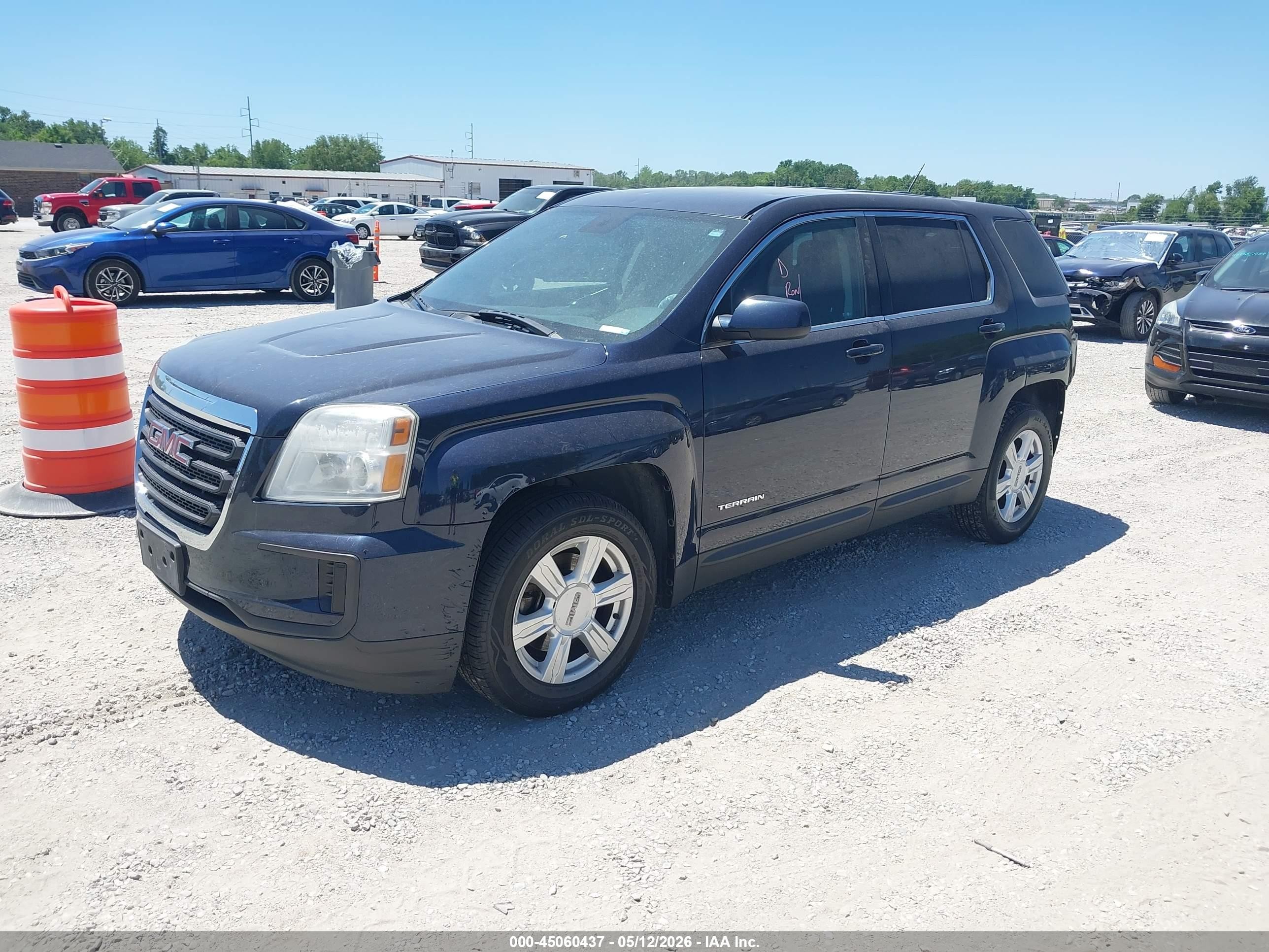 2016 Gmc Terrain Sle-1 Blue vin: 2GKALMEK7G6187448