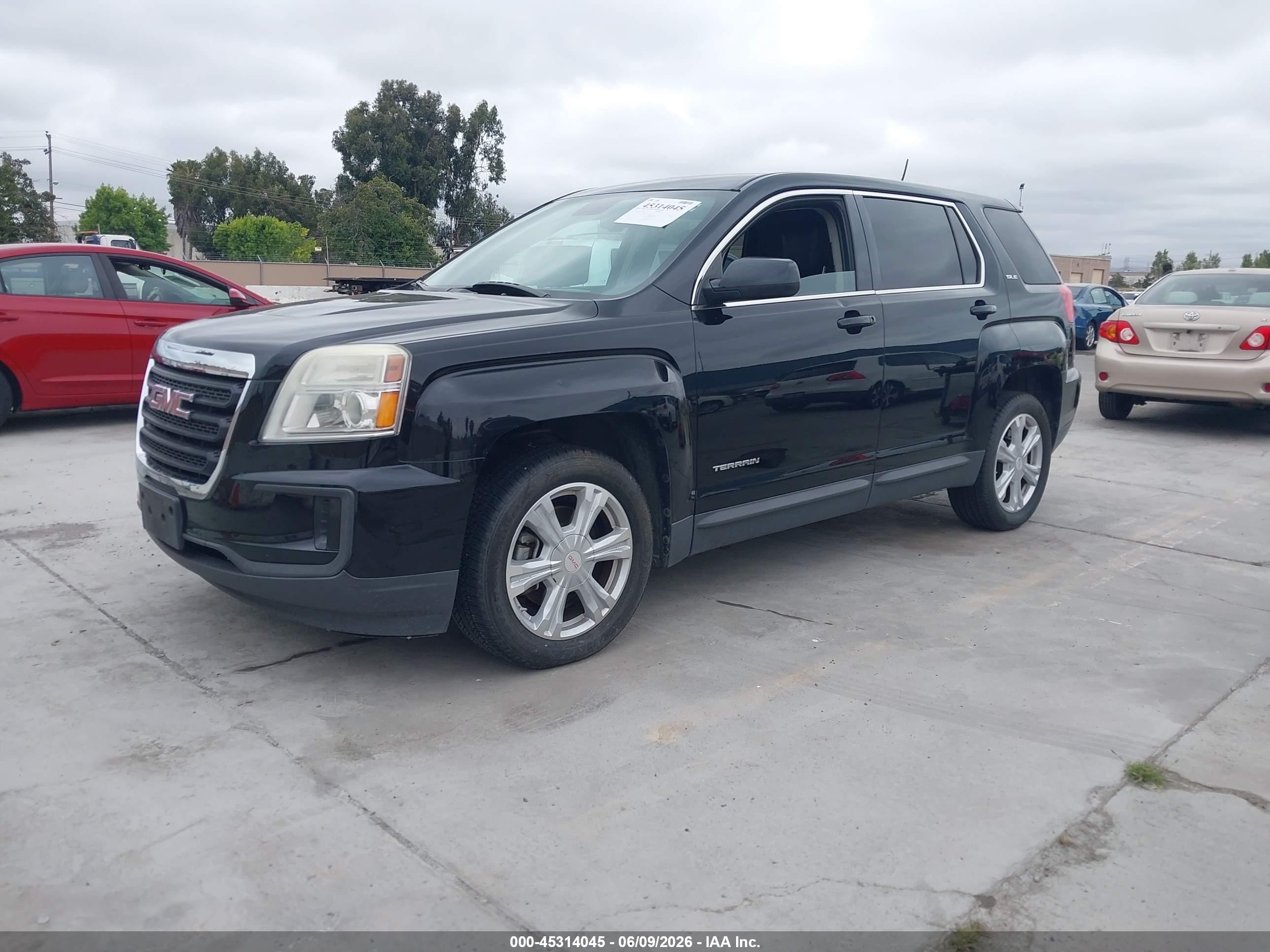 2017 Gmc Terrain Sle-1 Black vin: 2GKALMEK7H6176497