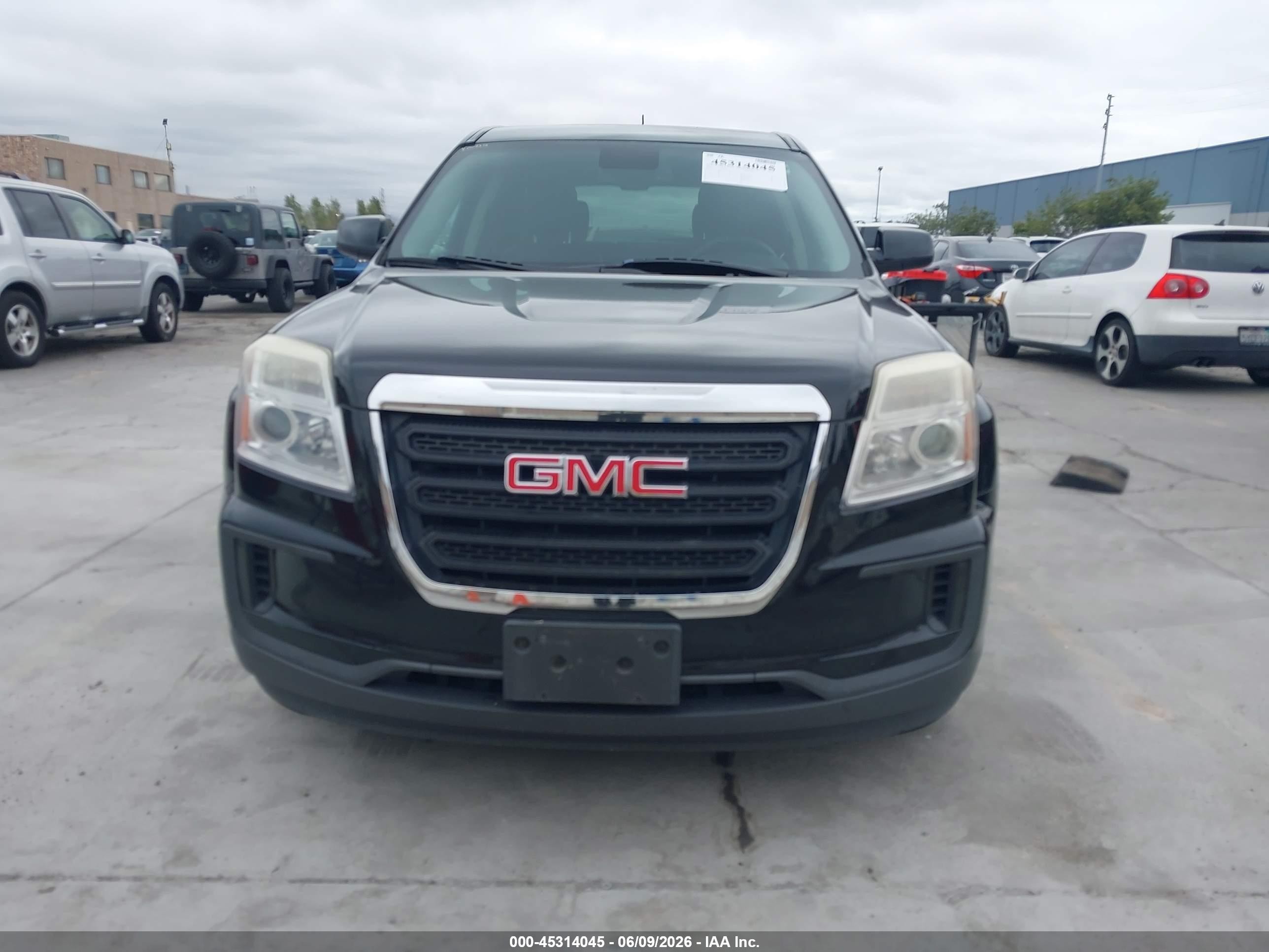 2017 Gmc Terrain Sle-1 Black vin: 2GKALMEK7H6176497