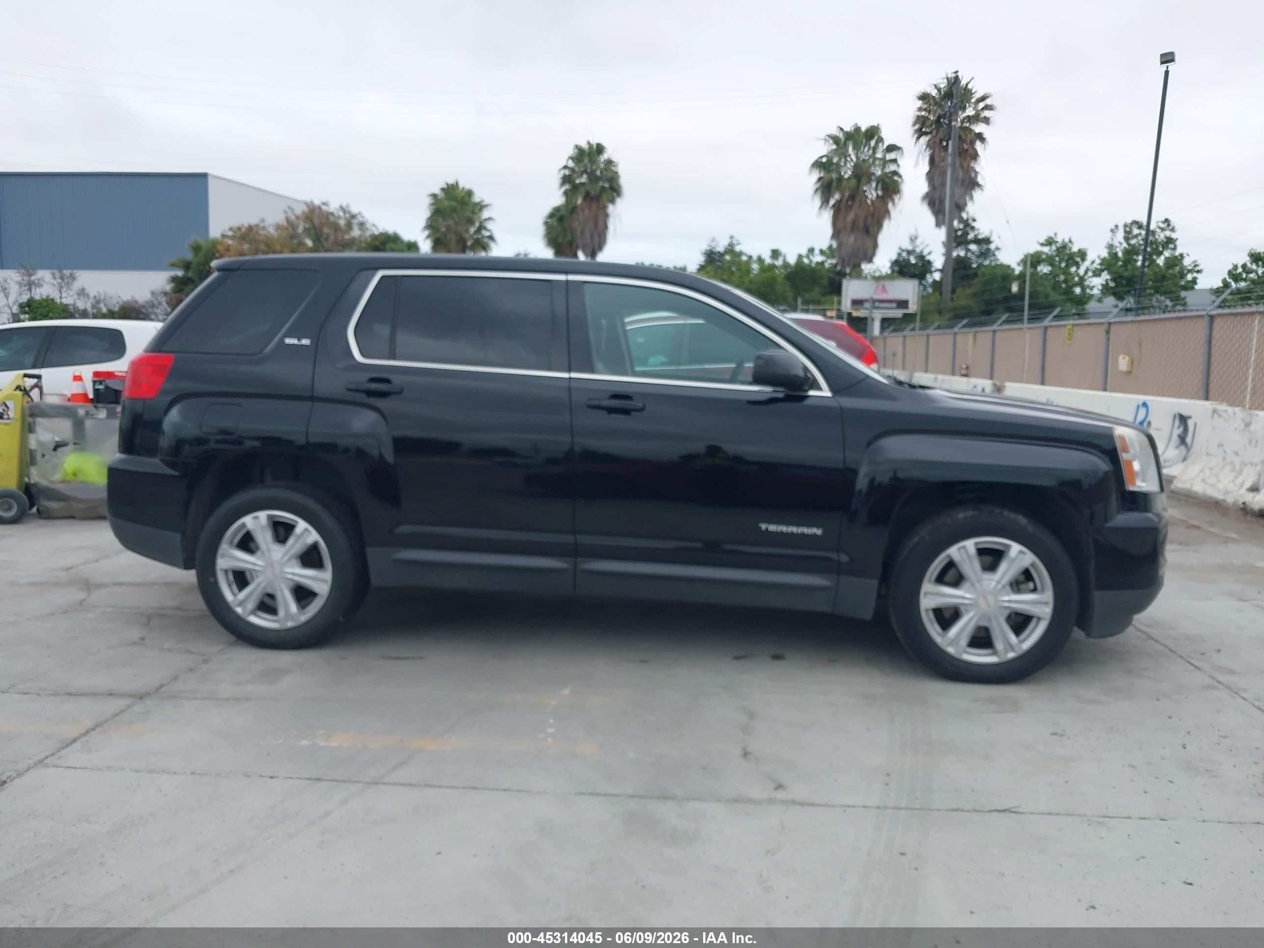 2017 Gmc Terrain Sle-1 Black vin: 2GKALMEK7H6176497