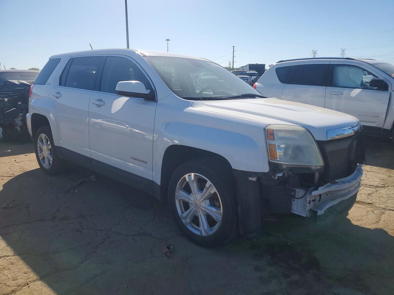 2017 Gmc Terrain Sle White vin: 2GKALMEK7H6325877