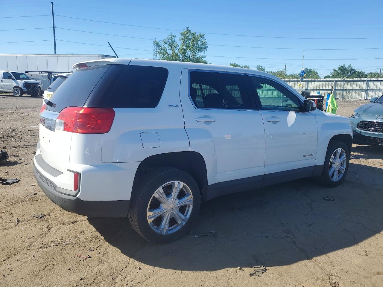 2017 Gmc Terrain Sle White vin: 2GKALMEK7H6325877