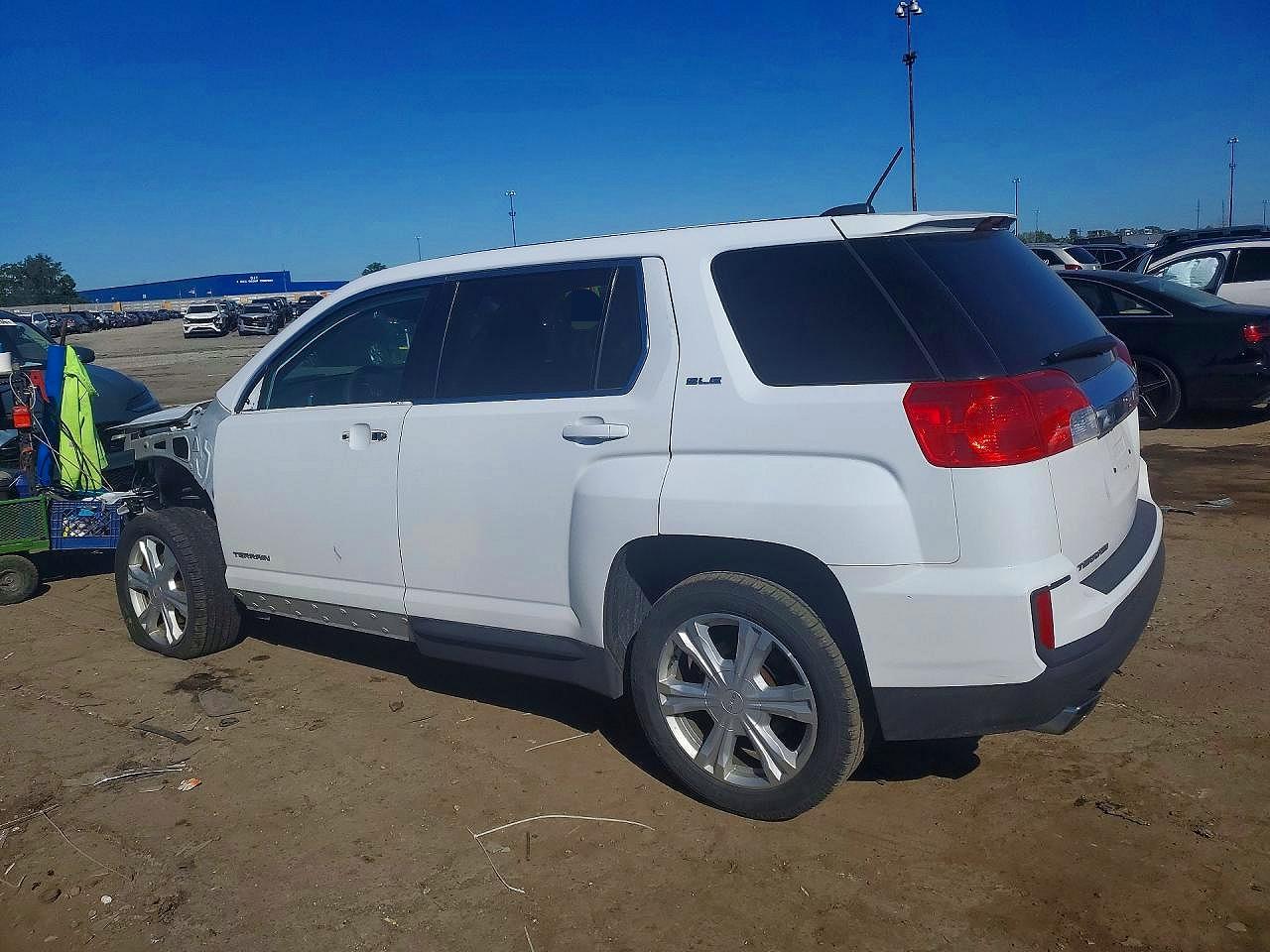 2017 Gmc Terrain Sle White vin: 2GKALMEK7H6325877