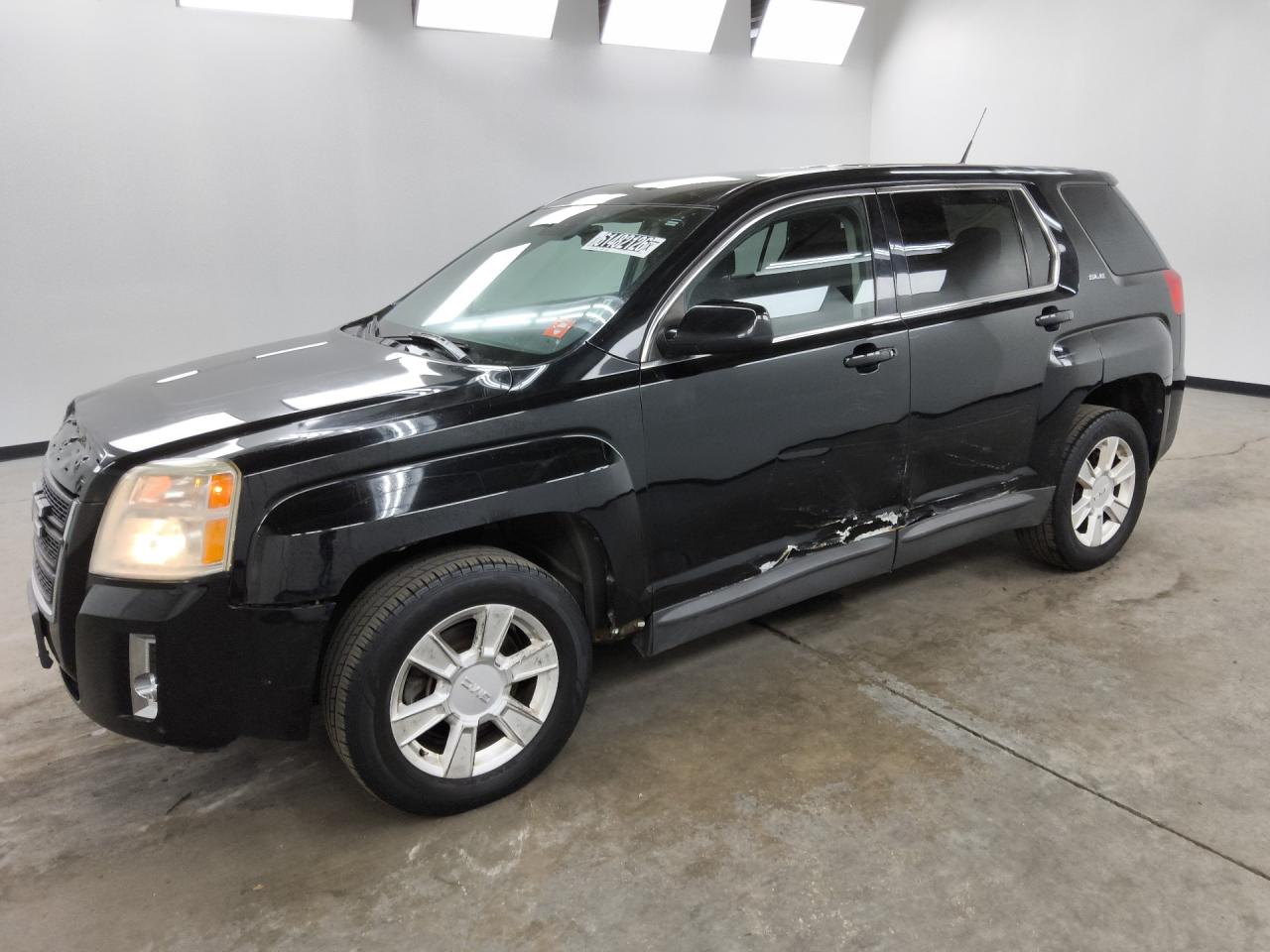 2012 Gmc Terrain Sle Black vin: 2GKALMEK8C6175349 Damage: Left Front Door, Severe Damage, Replacement Required