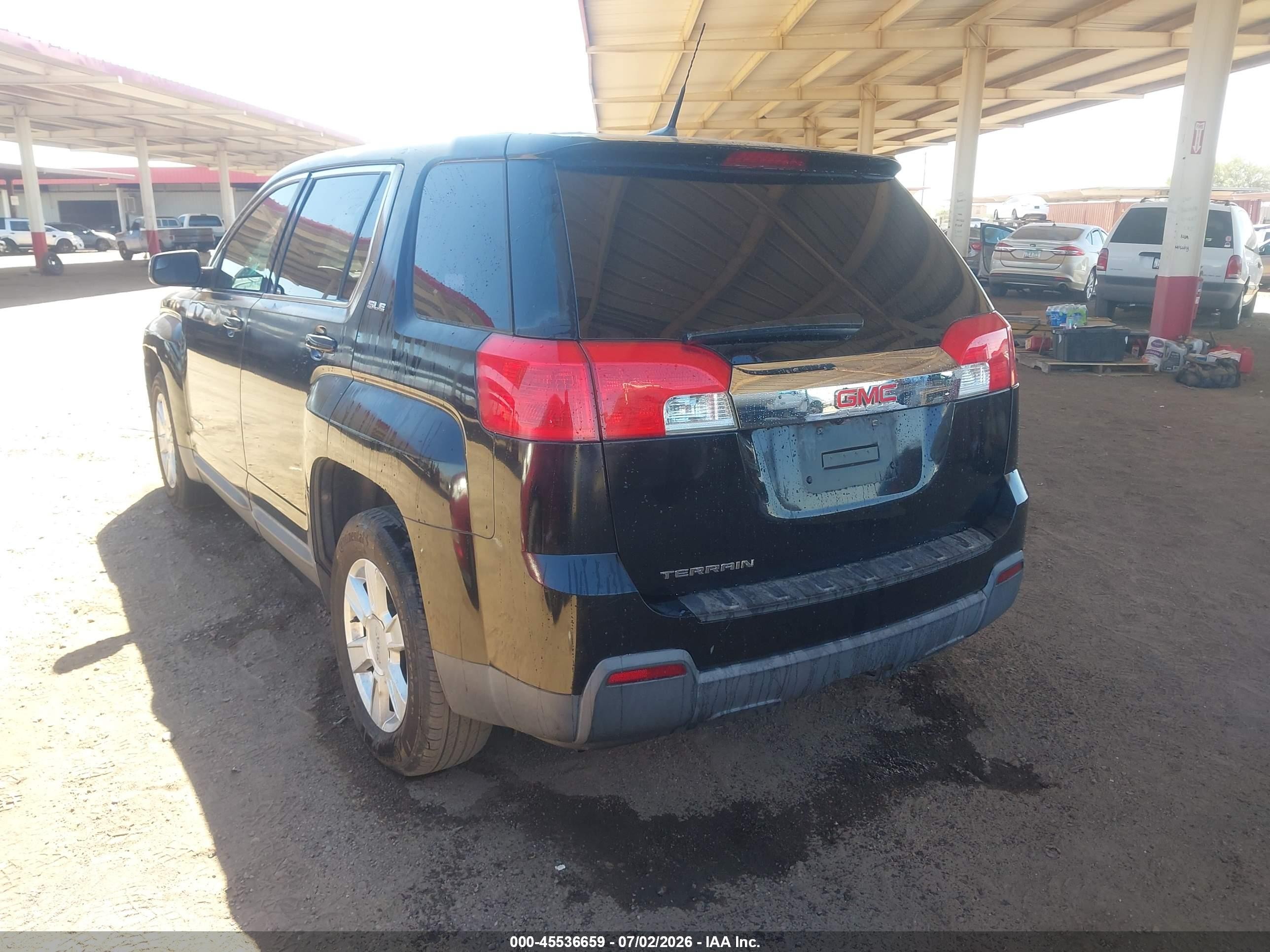 2012 Gmc Terrain Sle-1 Black vin: 2GKALMEK8C6265259