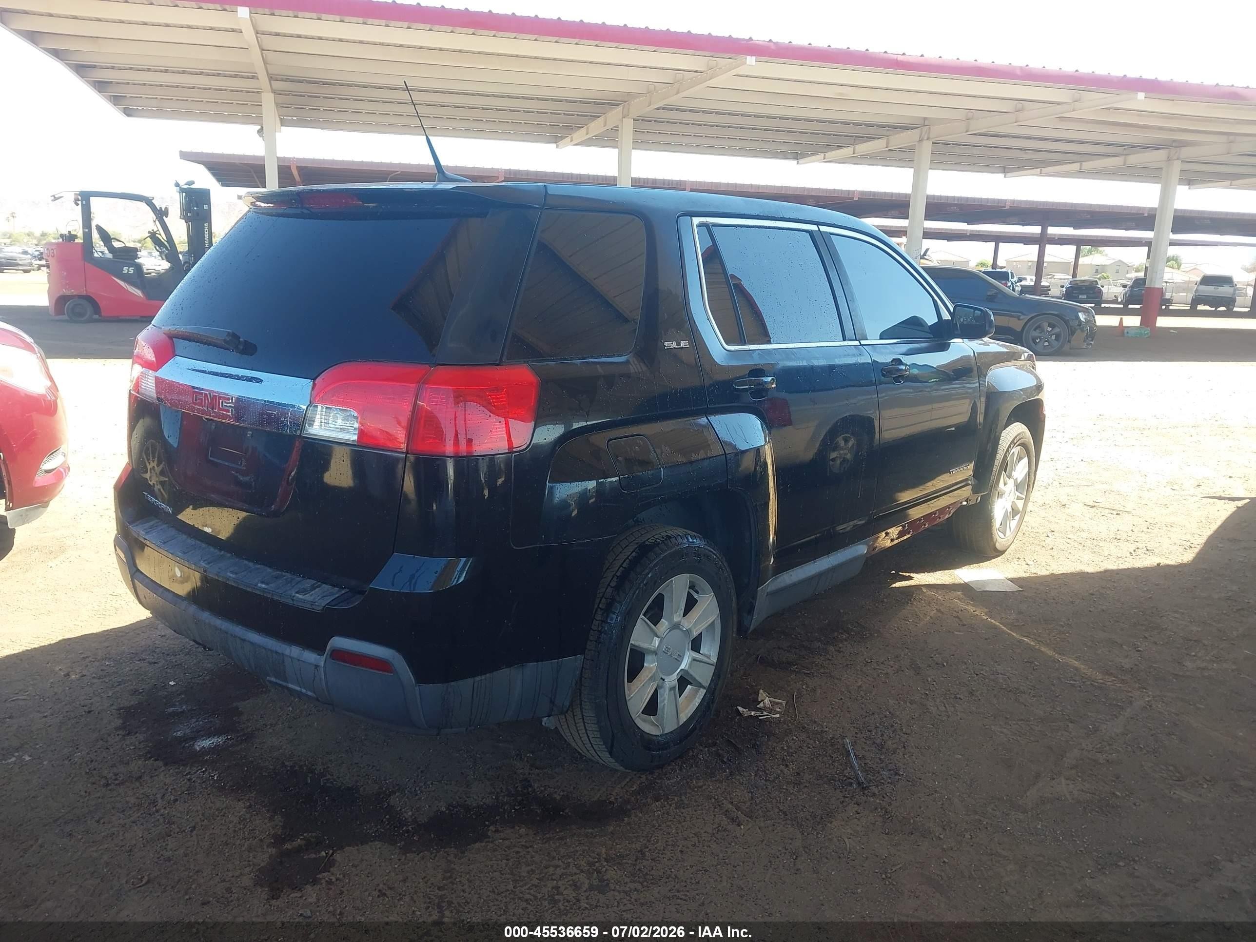 2012 Gmc Terrain Sle-1 Black vin: 2GKALMEK8C6265259