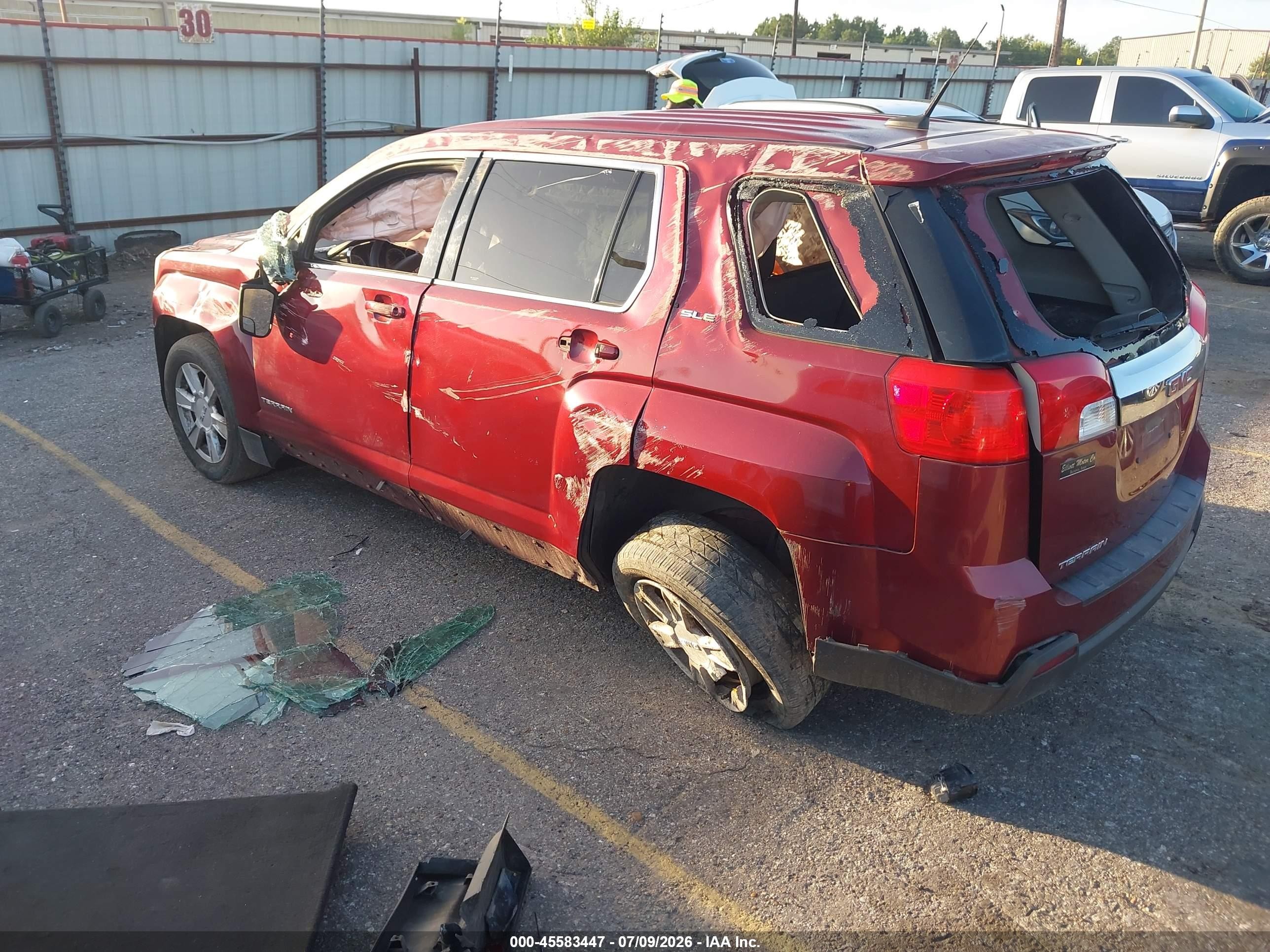 2012 Gmc Terrain Sle-1 Красный vin: 2GKALMEK8C6305100
