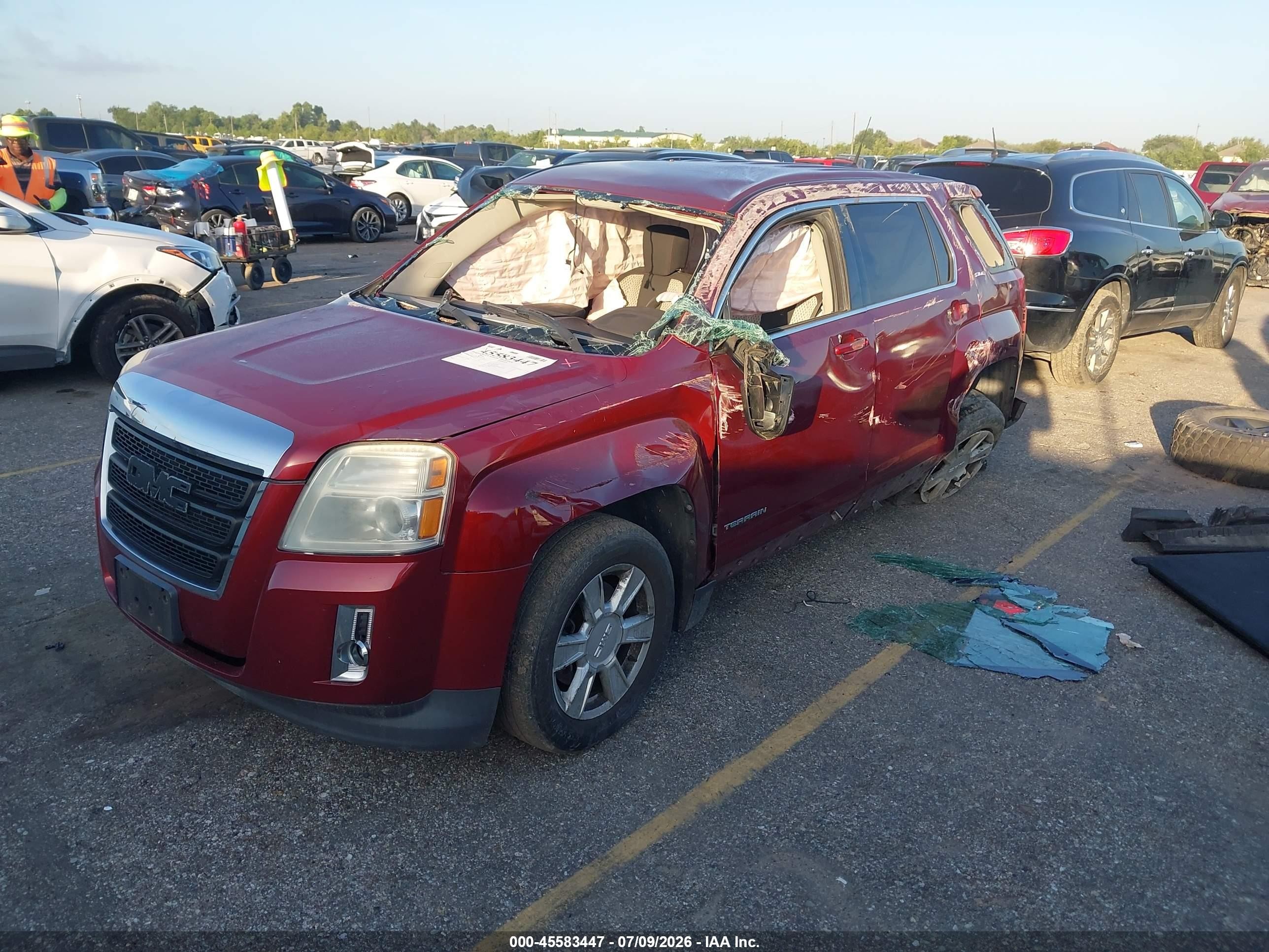 2012 Gmc Terrain Sle-1 Красный vin: 2GKALMEK8C6305100