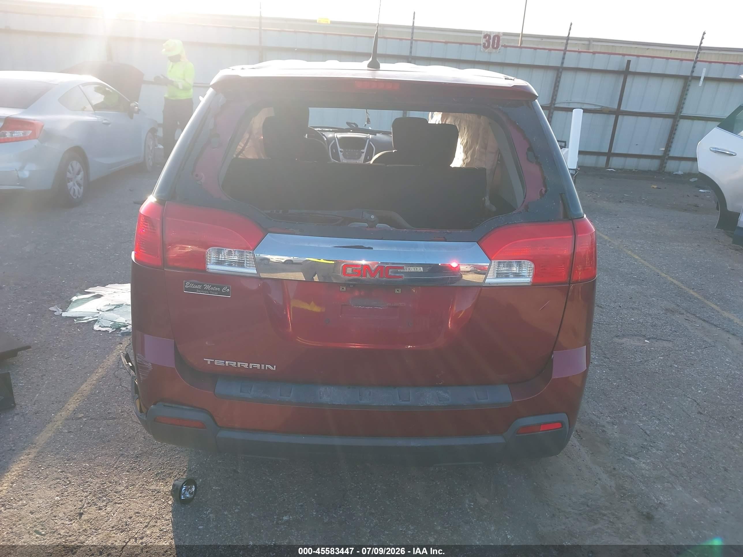 2012 Gmc Terrain Sle-1 Красный vin: 2GKALMEK8C6305100