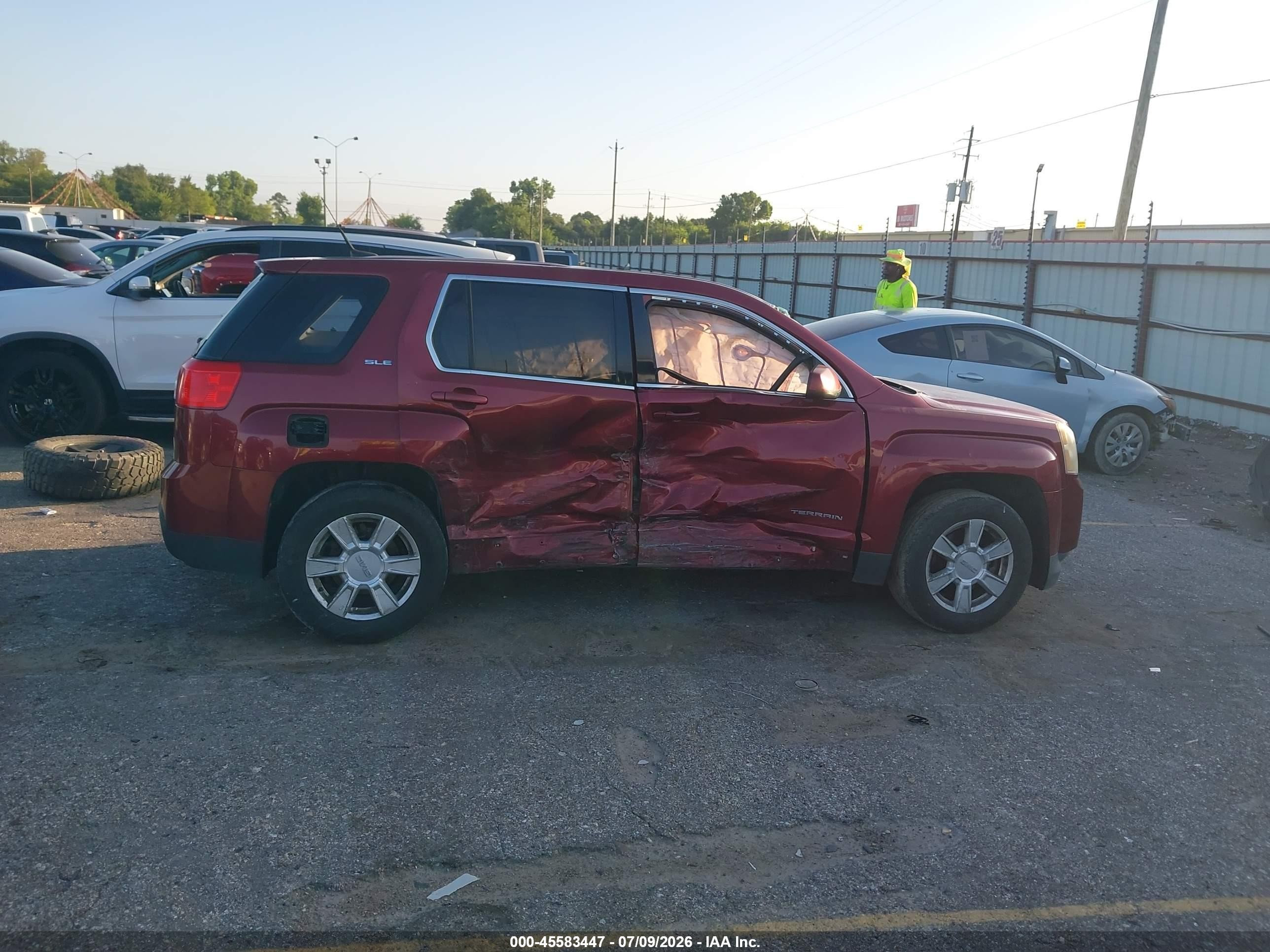 2012 Gmc Terrain Sle-1 Красный vin: 2GKALMEK8C6305100