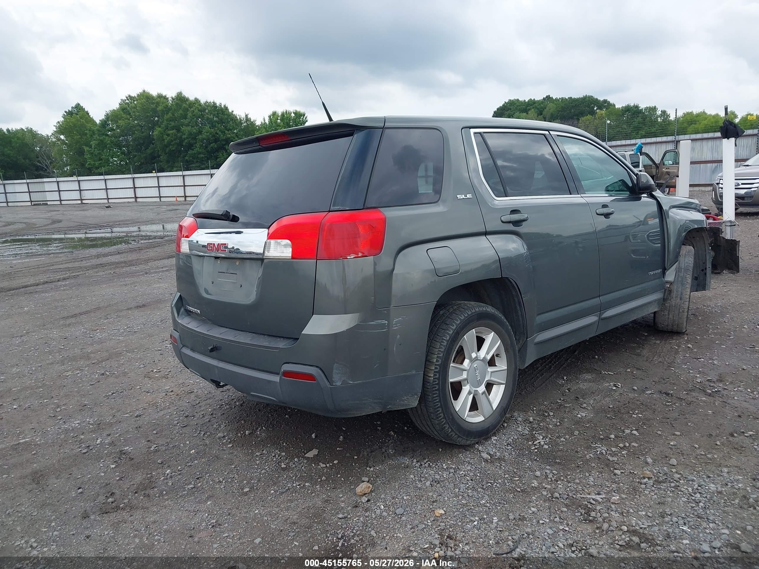 2012 Gmc Terrain Sle-1 Gray vin: 2GKALMEK8C6326156