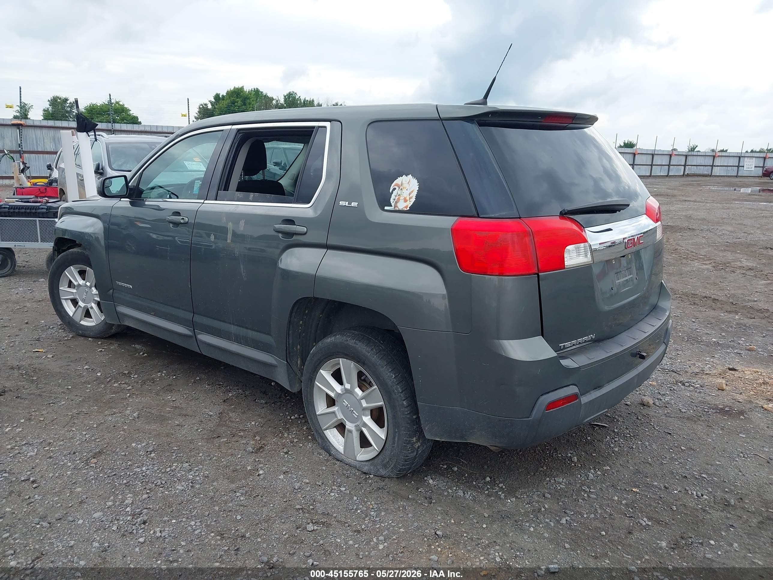 2012 Gmc Terrain Sle-1 Gray vin: 2GKALMEK8C6326156