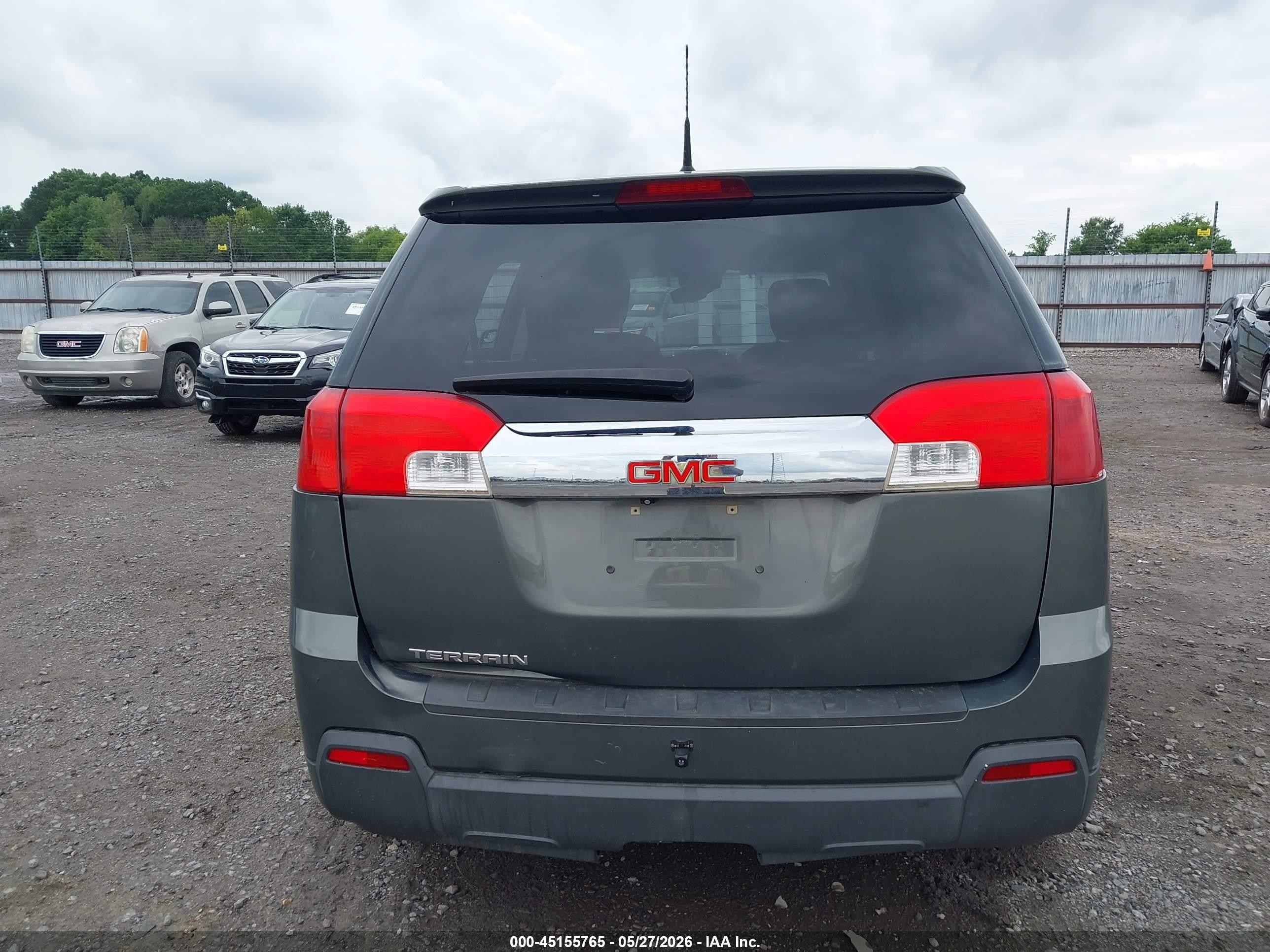 2012 Gmc Terrain Sle-1 Gray vin: 2GKALMEK8C6326156