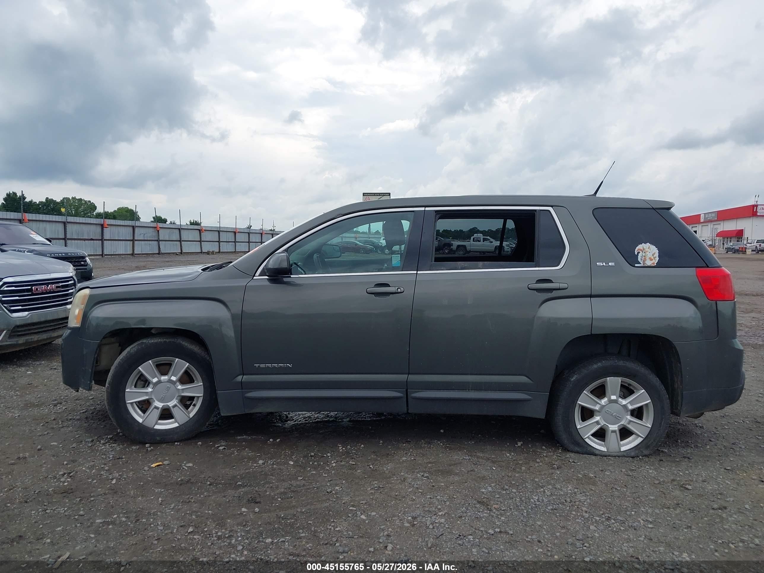 2012 Gmc Terrain Sle-1 Gray vin: 2GKALMEK8C6326156