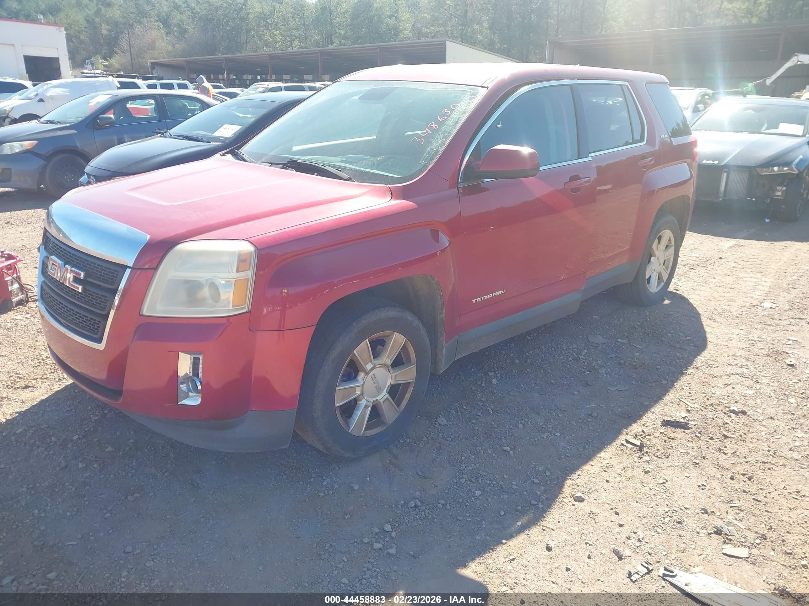 2013 Gmc Terrain Sle-1 Red vin: 2GKALMEK8D6348630