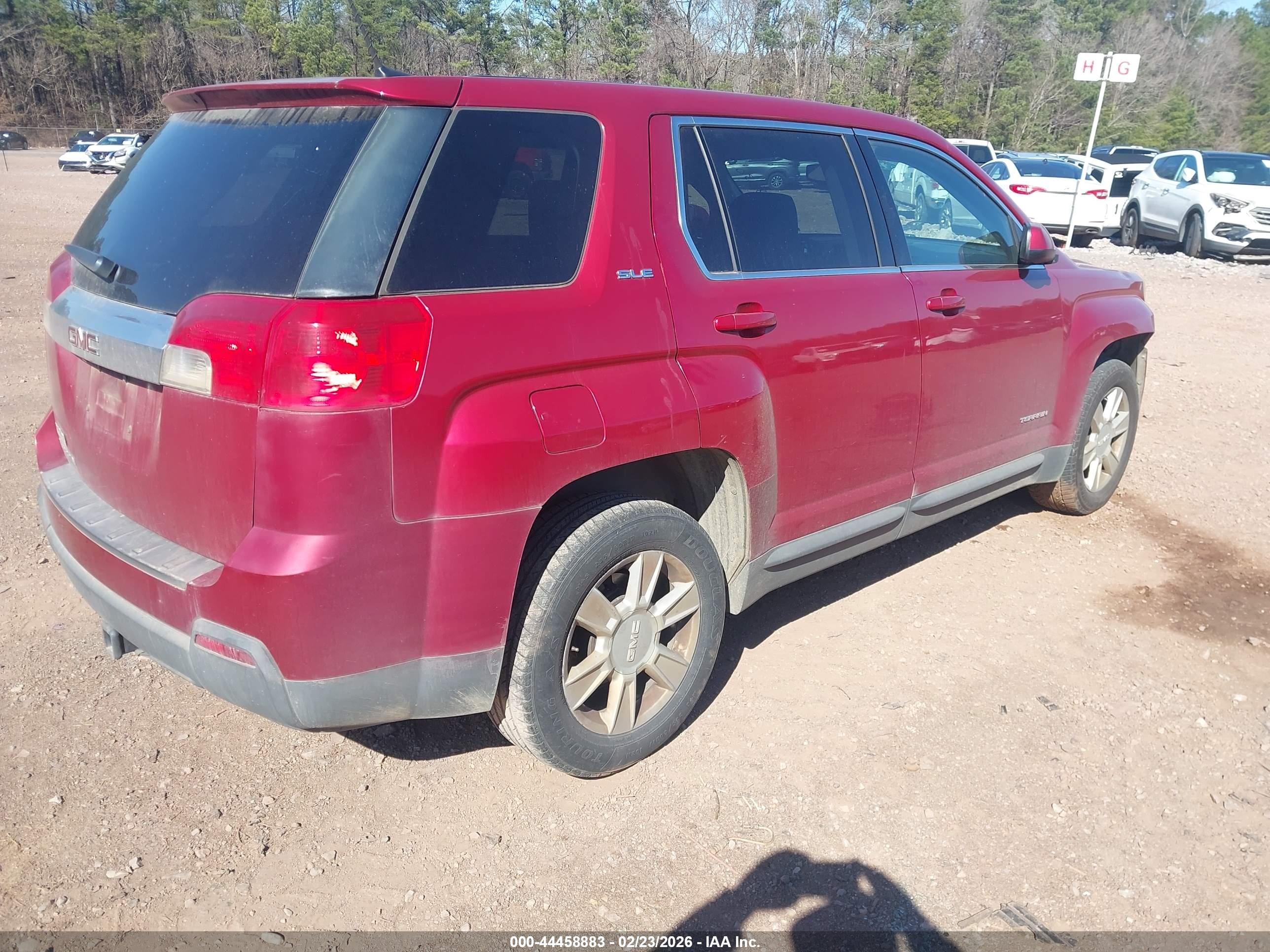 2013 Gmc Terrain Sle-1 Red vin: 2GKALMEK8D6348630
