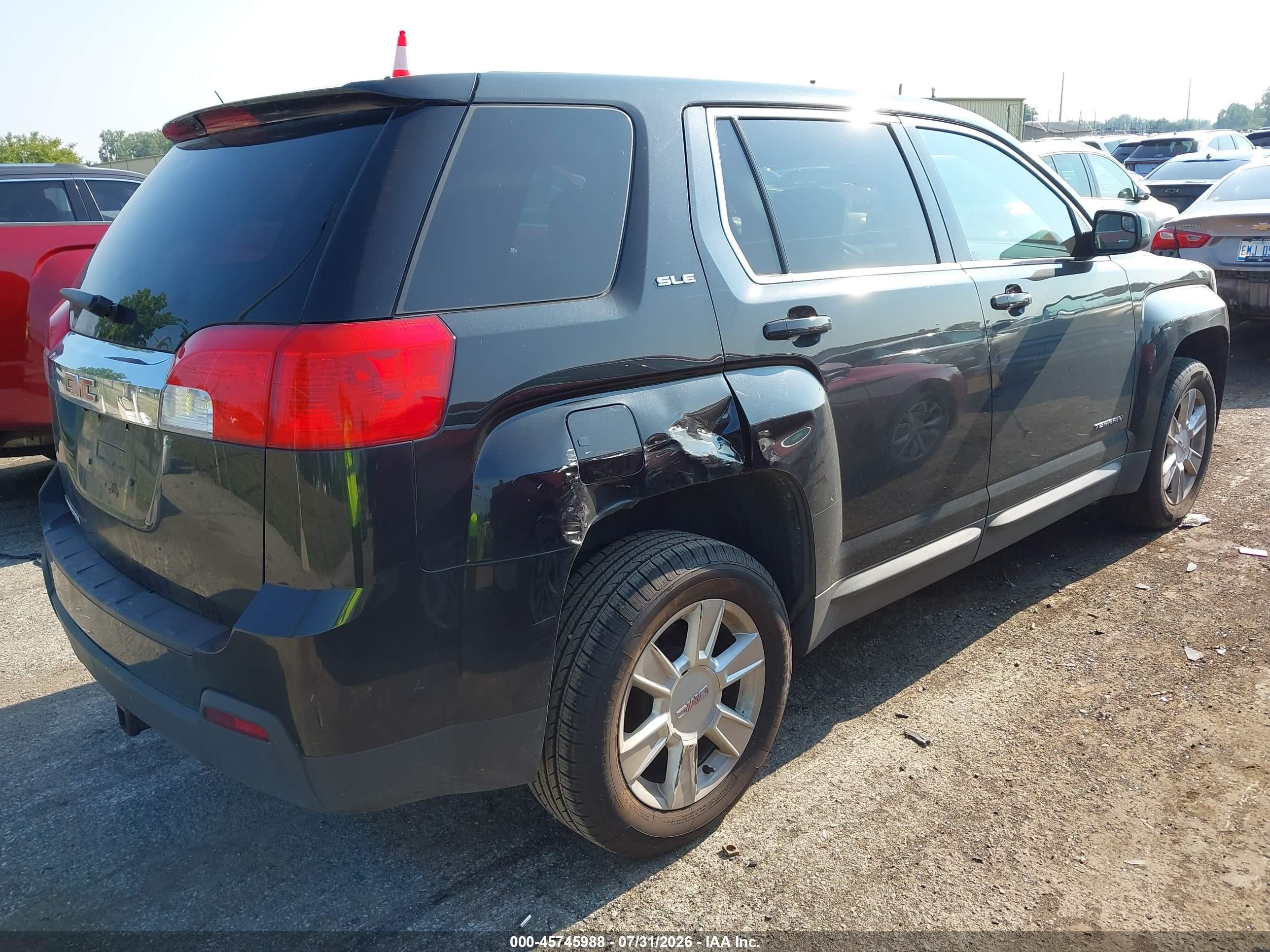 2013 Gmc Terrain Sle-1 Black vin: 2GKALMEK8D6382633